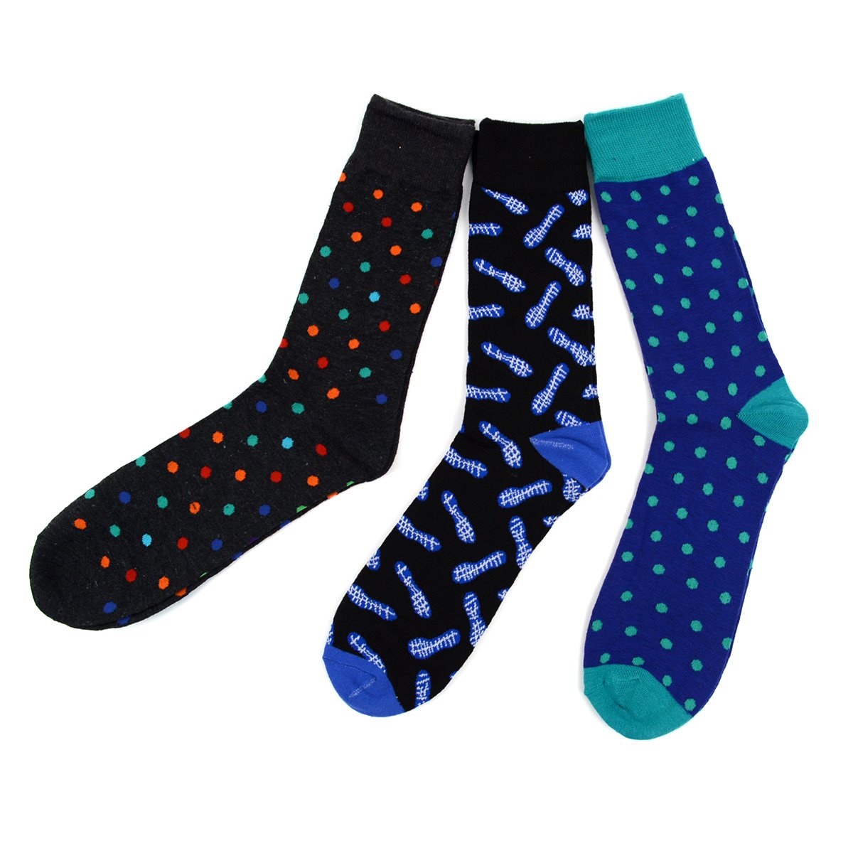 Stylish Men's Dress Socks - Fashionable Patterned Crew Socks with Argyle & Colorful Designs - Perfect for Office, Formal Events & Casual Wear