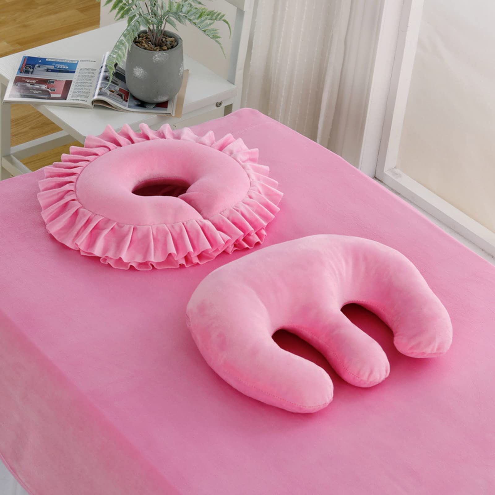 **Professional Beauty Salon Breast & Facial Pillow for Massage Tables - Comfortable Face Cushion & Feminine Bolster Support - Perfect for SPA, Massage Therapy & Salon Relaxation**