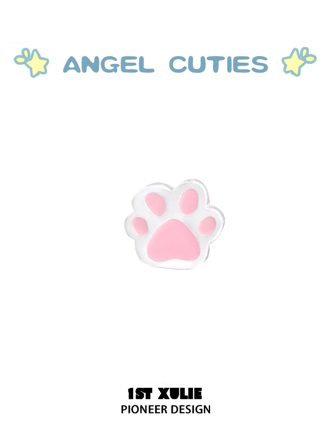 Angel Cuties 925 Sterling Silver Colorful Paw Print Stud Earrings for Women - Cute Animal Jewelry Gift for Cat Lovers, Pet Owners & Animal Enthusiasts - Perfect for Daily Wear, Parties & Gifts