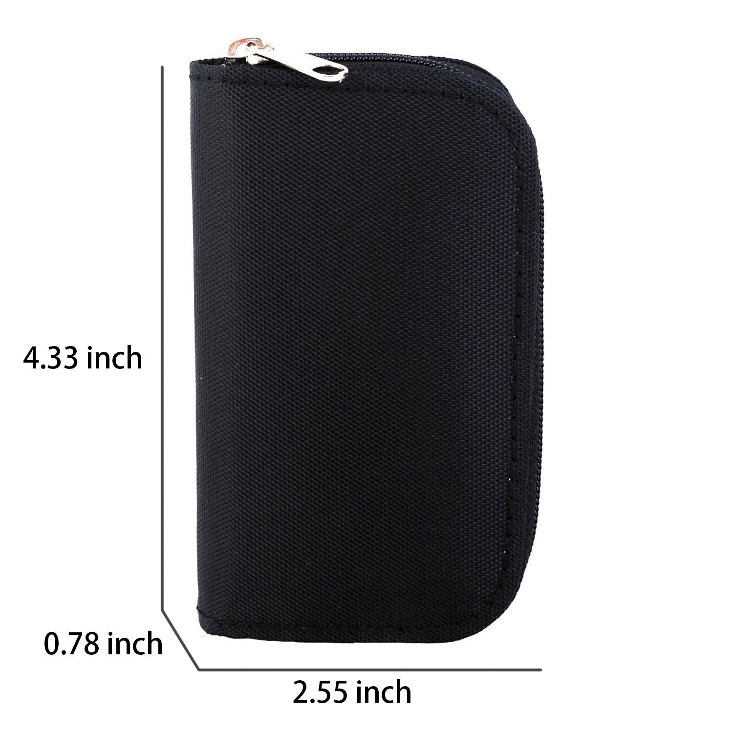 Mixtecc 8-Page 22-Slot Memory Card Holder Case - Waterproof SDHC/SD Card Organizer for Cameras, Drones & Media Storage (Black) | Perfect for Travel, Photography & Data Backup