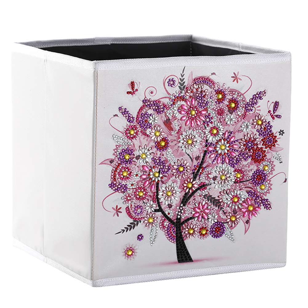 5D DIY Diamond Painting Storage Cubes & Organizer Box - Foldable Desktop Craft Container for Art Kits, Toys, Pantry Closet & Bedroom Organization | Perfect for Home Decor, Craft Room & Gift Giving