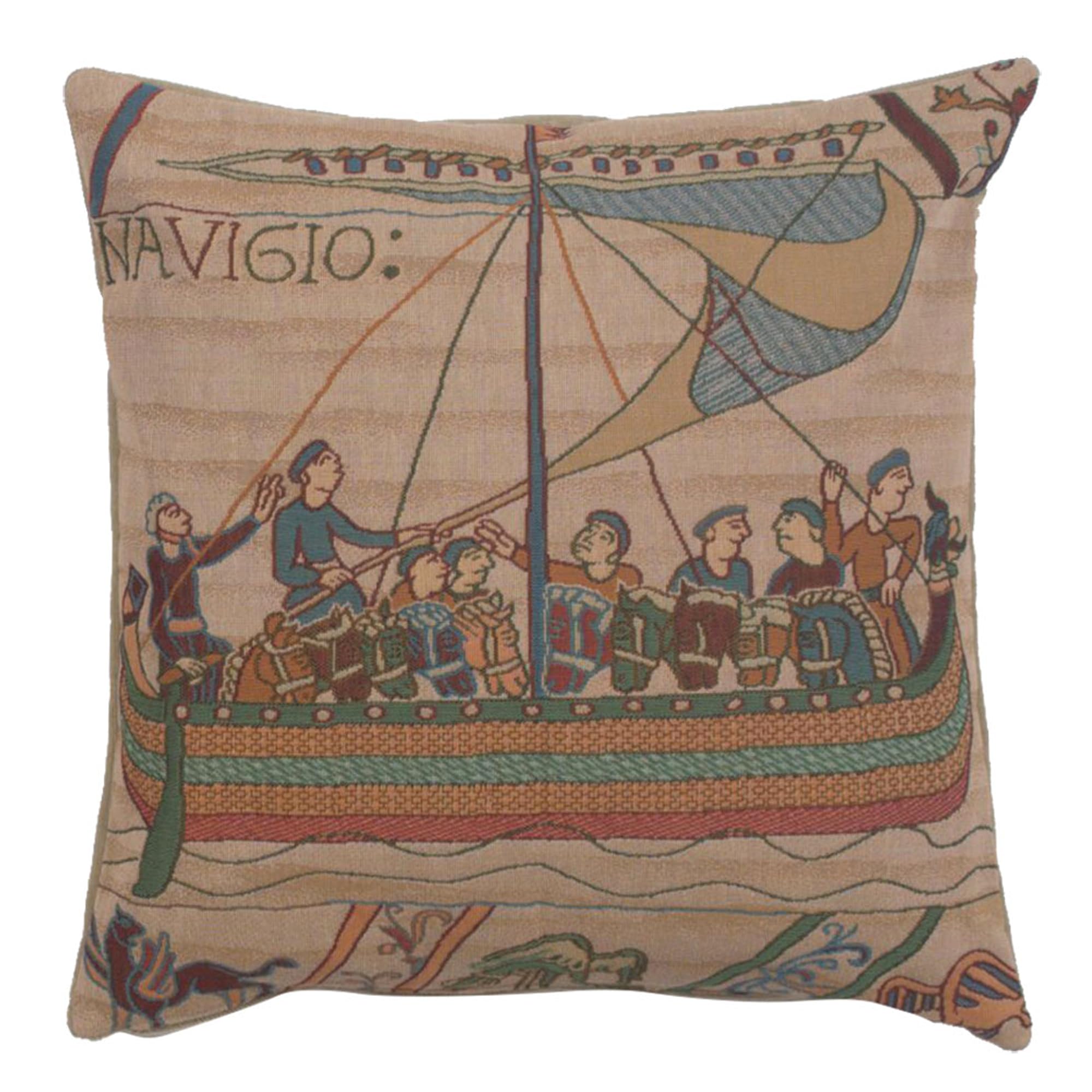 Boho Decorative Pillow Covers 19x19 Inch - Soft Cotton Jacquard Woven Throw Pillows for Living Room, Bedroom & Couch - French Country Tapestry Design - Perfect for Home Decor, Sofa Accents and Cozy Reading Nooks