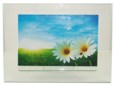 Elegant 4x6 & 5x7 Clear Glass Picture Frame - Perfect for Tabletop Displays