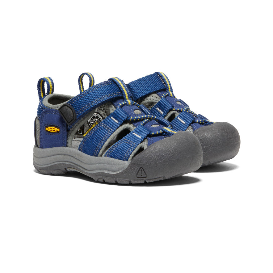 Newport H2 Water Shoes for Toddlers - Blue Depths/Gargoyle | Non-Slip Aqua Socks for Beach, Pool & Outdoor Play
