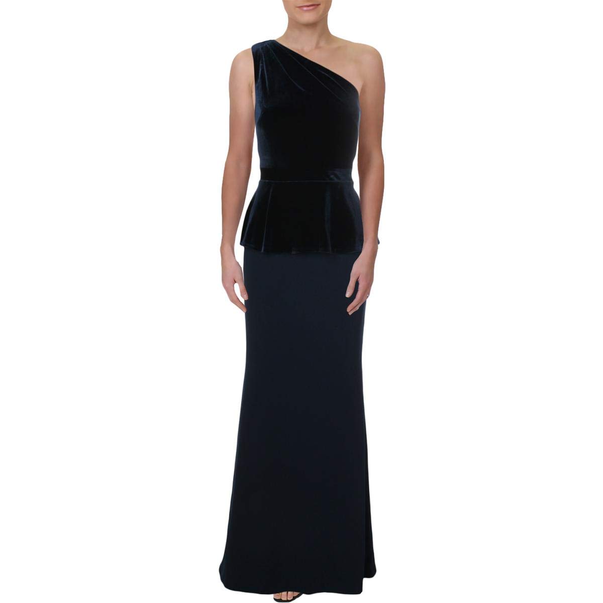 Ralph Lauren Women's Yasmana Gown Dress - Elegant Blue Formal Evening Gown Size 10 for Weddings, Prom, Black Tie Events & Special Occasions