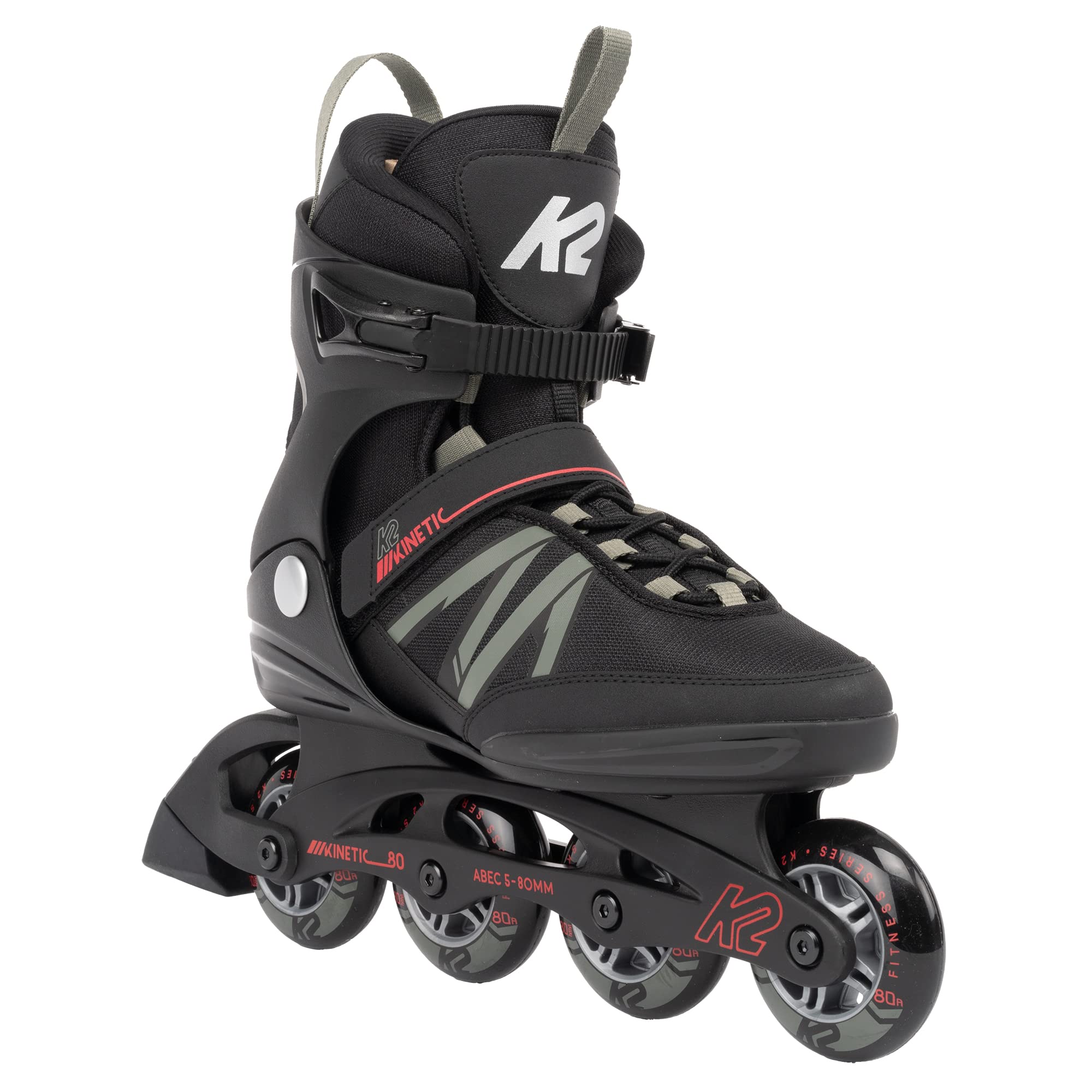 K2 Kinetic 80 Men's Inline Skates - High-Performance Rollerblades for Fitness, Speed & Urban Skating | Perfect for Outdoor Exercise & Commuting