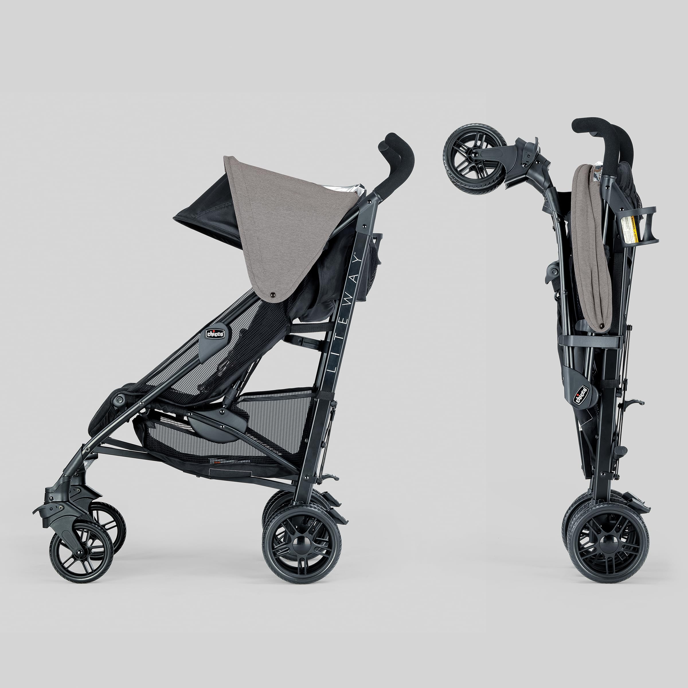 Chicco Liteway Compact Lightweight Umbrella Stroller for Babies & Toddlers up to 40 lbs - Aluminum Frame, Easy Fold Travel Stroller | Arctic Blue - Perfect for City Walks, Travel & Everyday Use