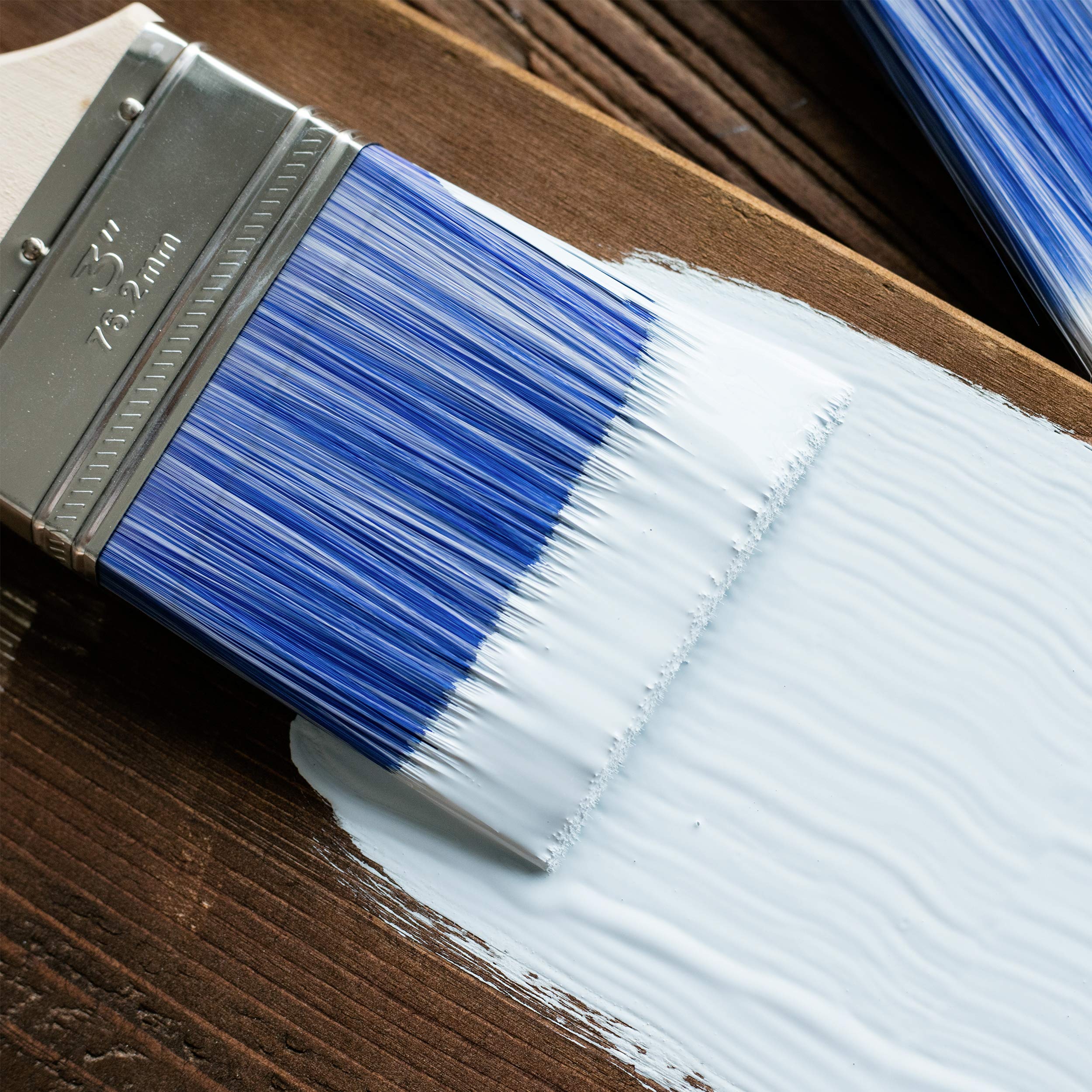 Bates Paint Brushes 4-Pack - Professional Wood Handle Paint Brush Set for Walls, Trim & Sash | Perfect for Home Painting, DIY Projects & Professional Use