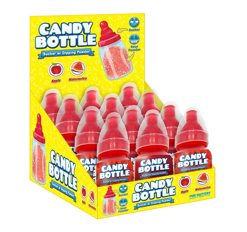 Fun Factory Candy Pop Bottle - 12 Count Box | Bulk Candy for Parties, Halloween Treats & Gift Bags