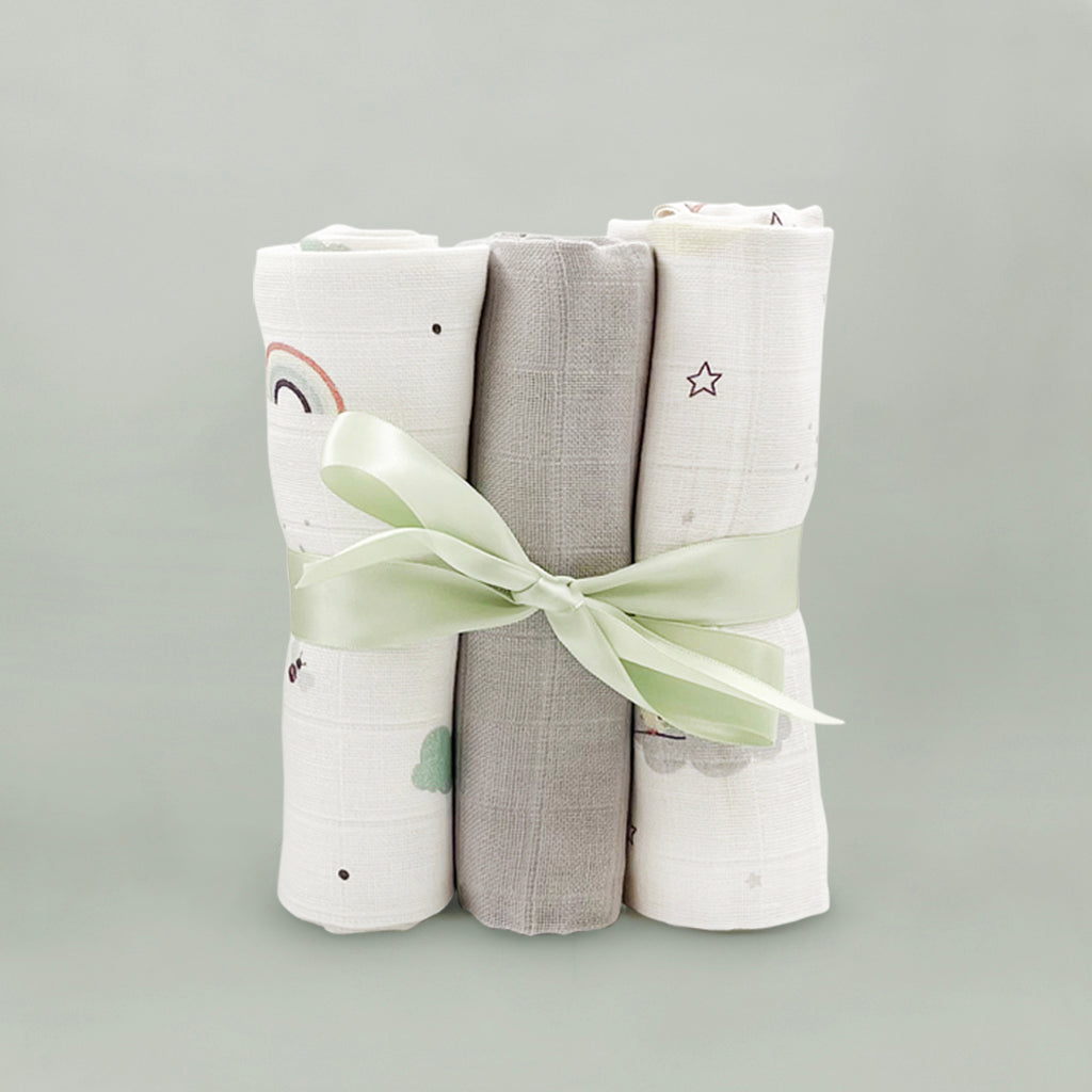 Little Love Early Years Baby Hamper Gift Set - Soft Grey Nursery Storage Basket for Newborn Essentials | Perfect for Baby Showers, Christenings & Nursery Organization