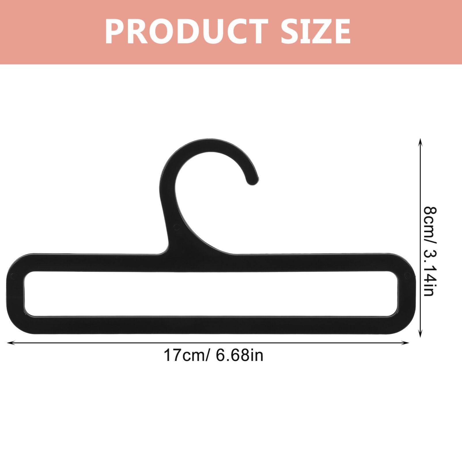 10-Pack Plastic Scarf Hangers - Space Saving Closet Organizer for Scarves, Ties, Belts, Towels & Leggings | Perfect for Bedroom, Closet & Laundry Room Organization