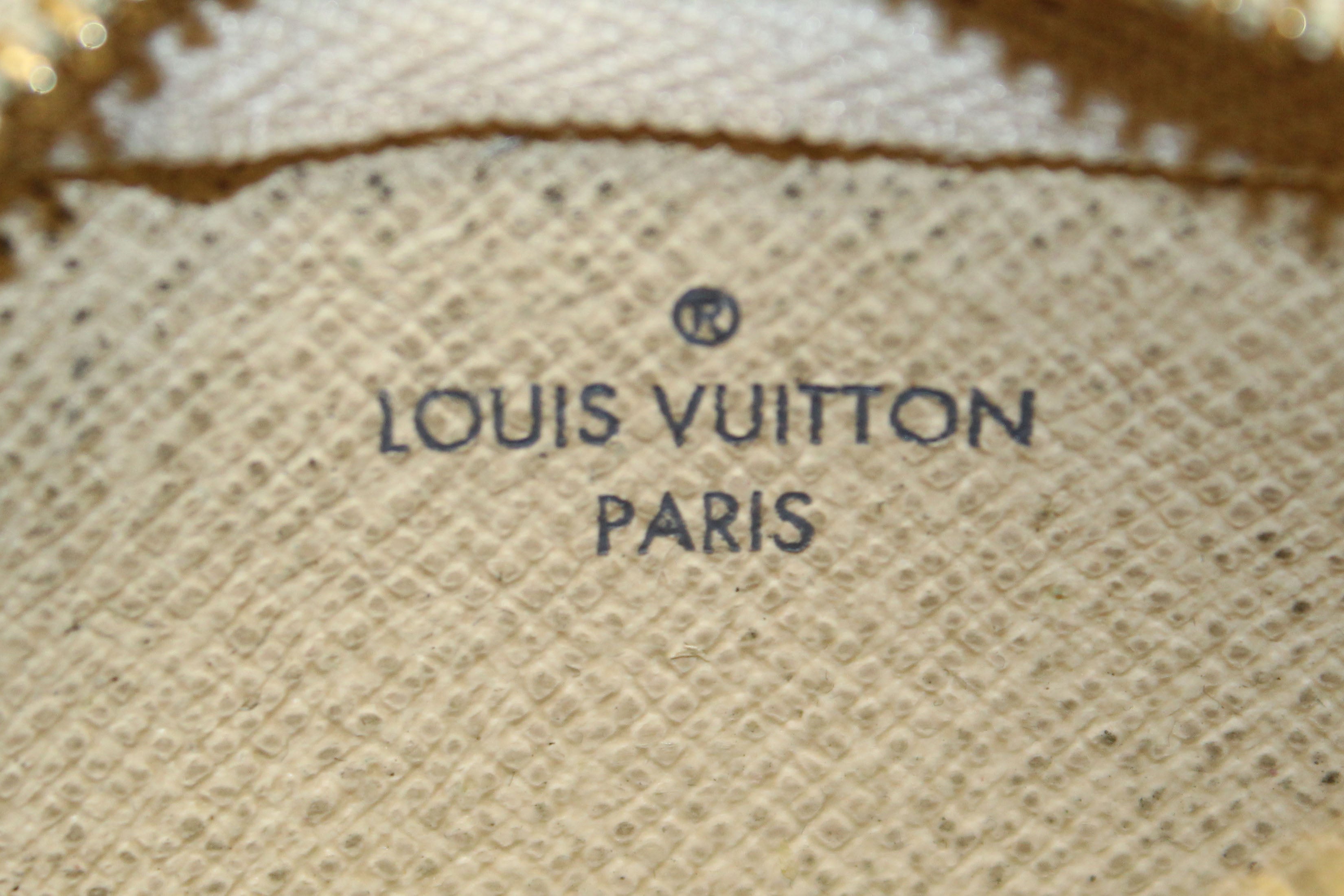 Authentic Louis Vuitton Damier Azur Canvas Key Pouch - Compact Wallet for Keys & Cards - Perfect for Travel, Everyday Use & Gift Giving