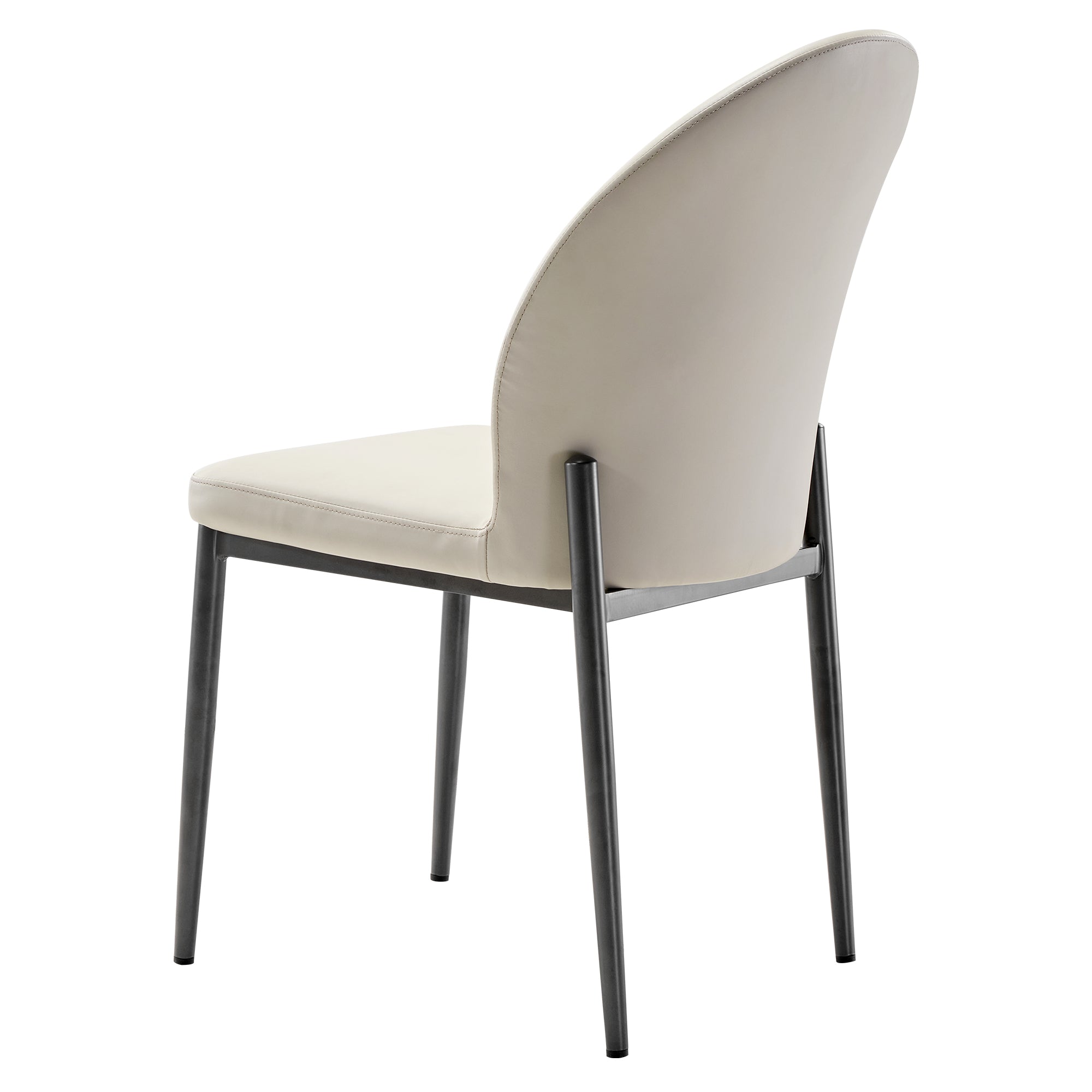 Stylish Upholstered Dining Chairs Set of 2 - Comfortable Off-White Side Chairs for Kitchen, Dining Room, or Breakfast Nook - Perfect for Small Spaces and Entertaining Guests