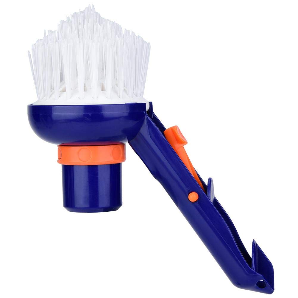 Adjustable Pool Vacuum Brush with Step & Corner Design - Fits 1-1/2