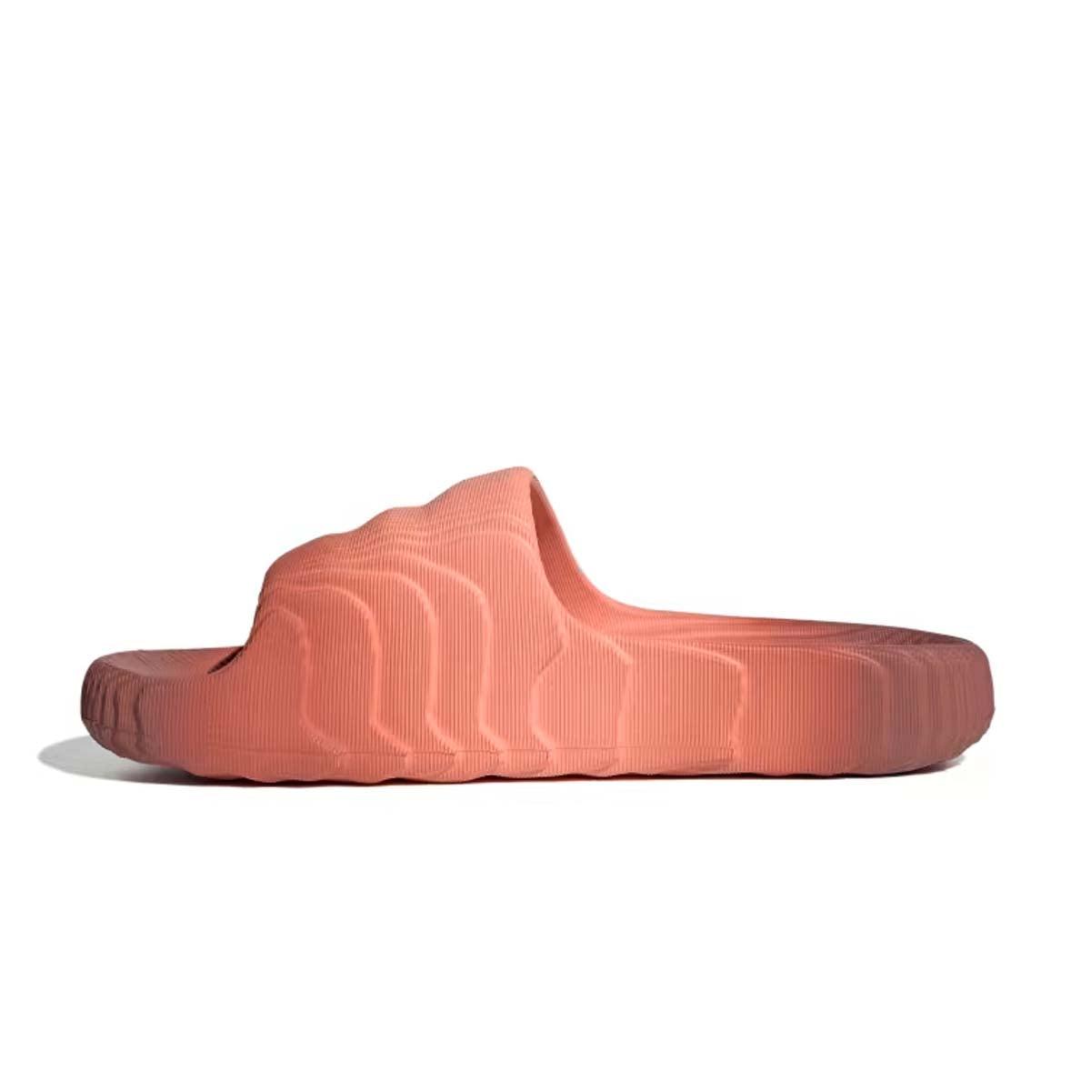 Adidas Adilette 22 'Wonder Clay' Slides - Comfortable Men's Shower Sandals for Pool, Beach & Gym | Quick-Dry Waterproof Shower Shoes for Men