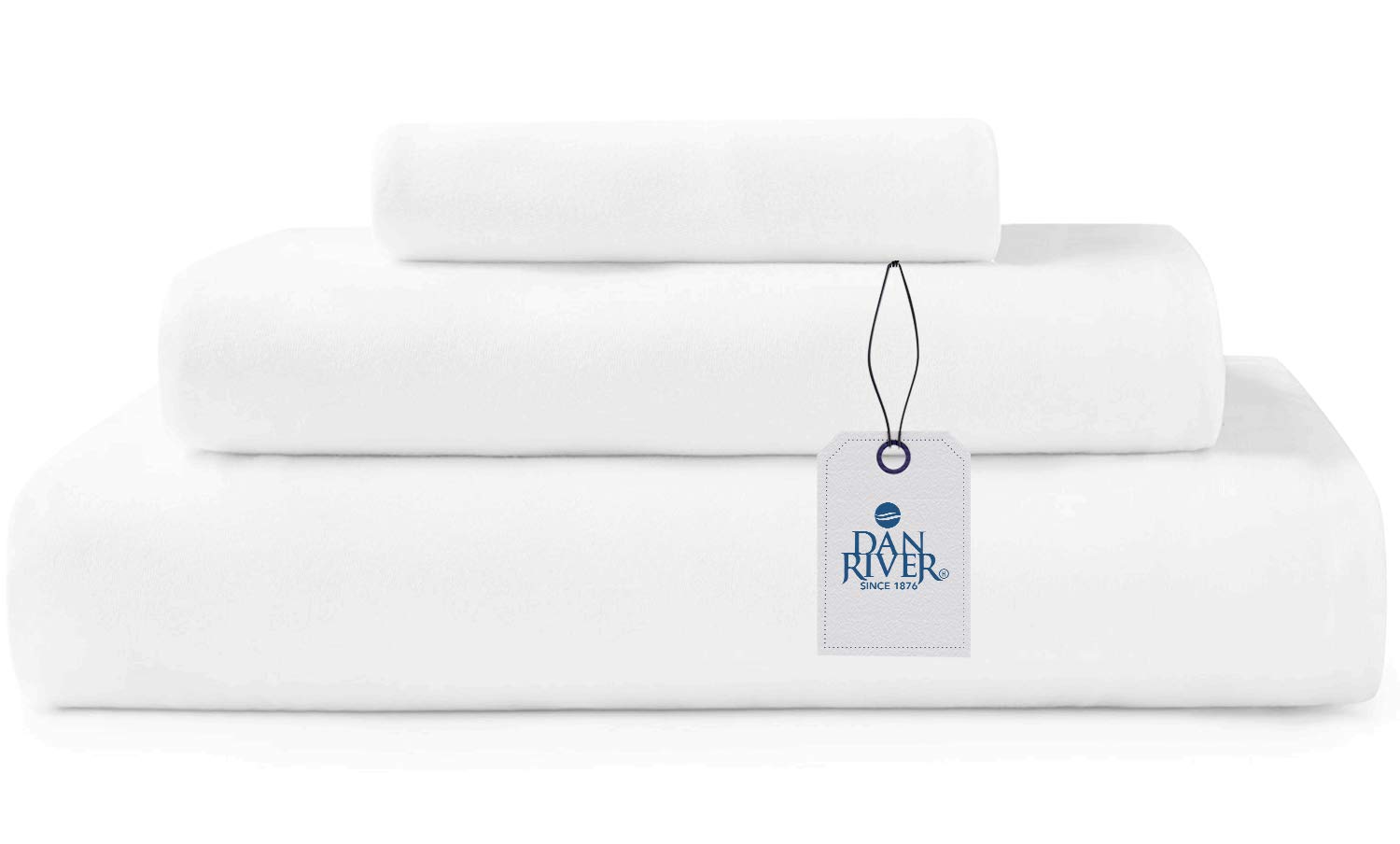 Luxury 100% Cotton Twin Jersey Sheet Set - Ultra Soft T-Shirt Material All Season Bedding - Deep Pocket Fitted Sheet for Comfortable Sleep (3Pc, Twin, White) - Perfect for Guest Rooms, Dorms & Cozy Bedrooms