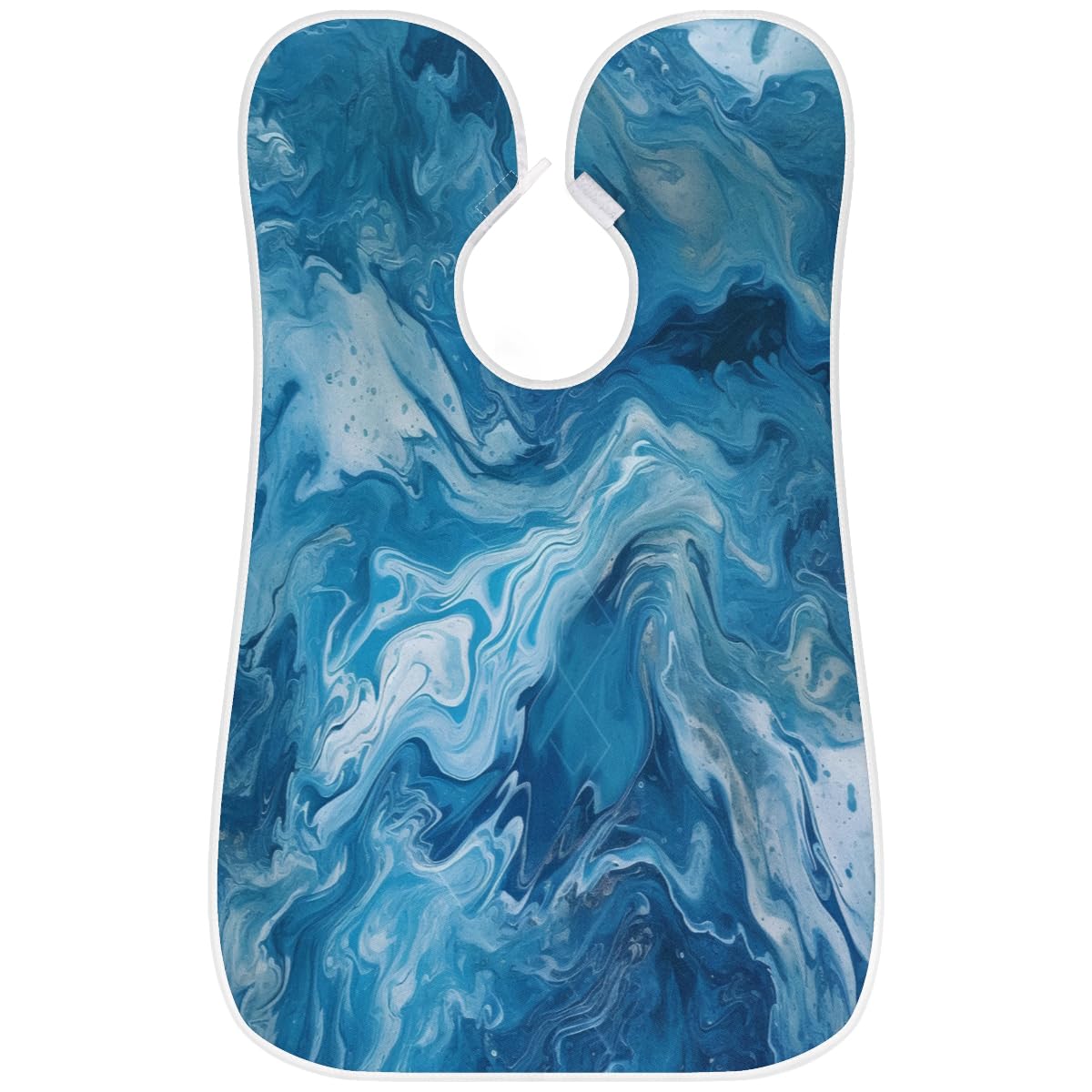 Abstract Wave Texture Beard Shaving Bib for Men | Waterproof Hair Dye Apron for Makeup Artists & Barbers | Sink Hair Catcher for Beard Trimming & Lineup | Perfect Gift for Stylists & Grooming Enthusiasts (Great for Salon, Home Barbering & DIY Hair Coloring)