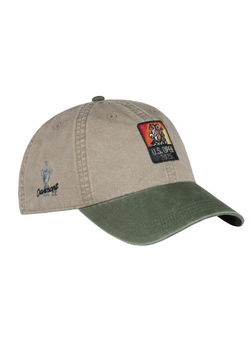 125th U.S. Open Lightweight Khaki & Olive Pigment Dyed Baseball Cap - Perfect for Golf, Tennis & Outdoor Sports
