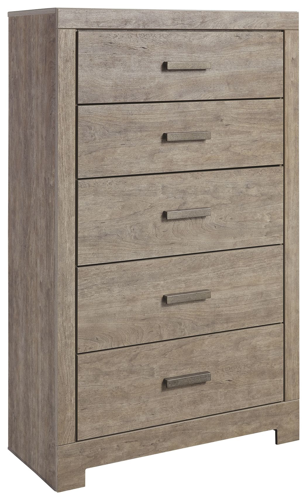 Culverbach Gray 5-Drawer Chest Dresser for Bedroom - Stylish Storage Solution for Clothes, Linens & Accessories