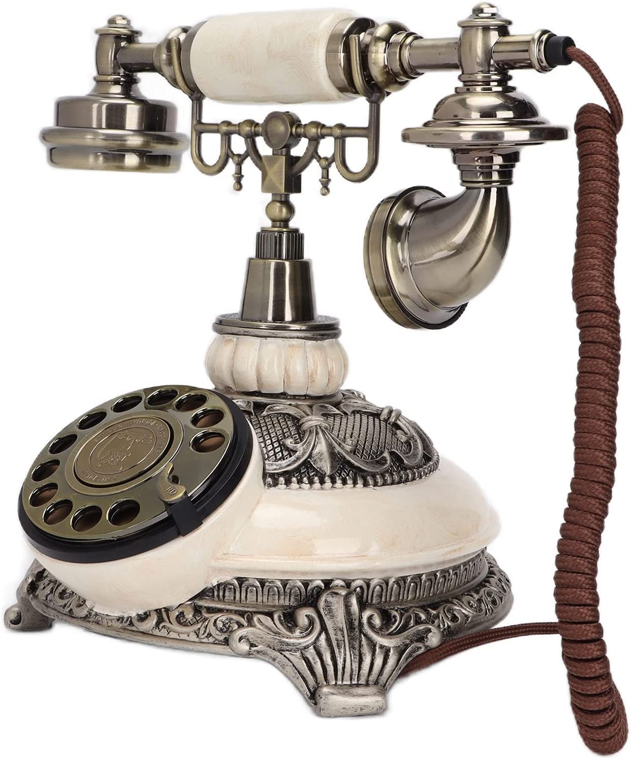 Vintage European Retro Rotary Landline Phone with Hands Free Function - Classic Home Office Desk Phone for Coffee Shop, Bar & Restaurant Decor (Color: Default) | Perfect for Themed Spaces & Nostalgic Gift Giving