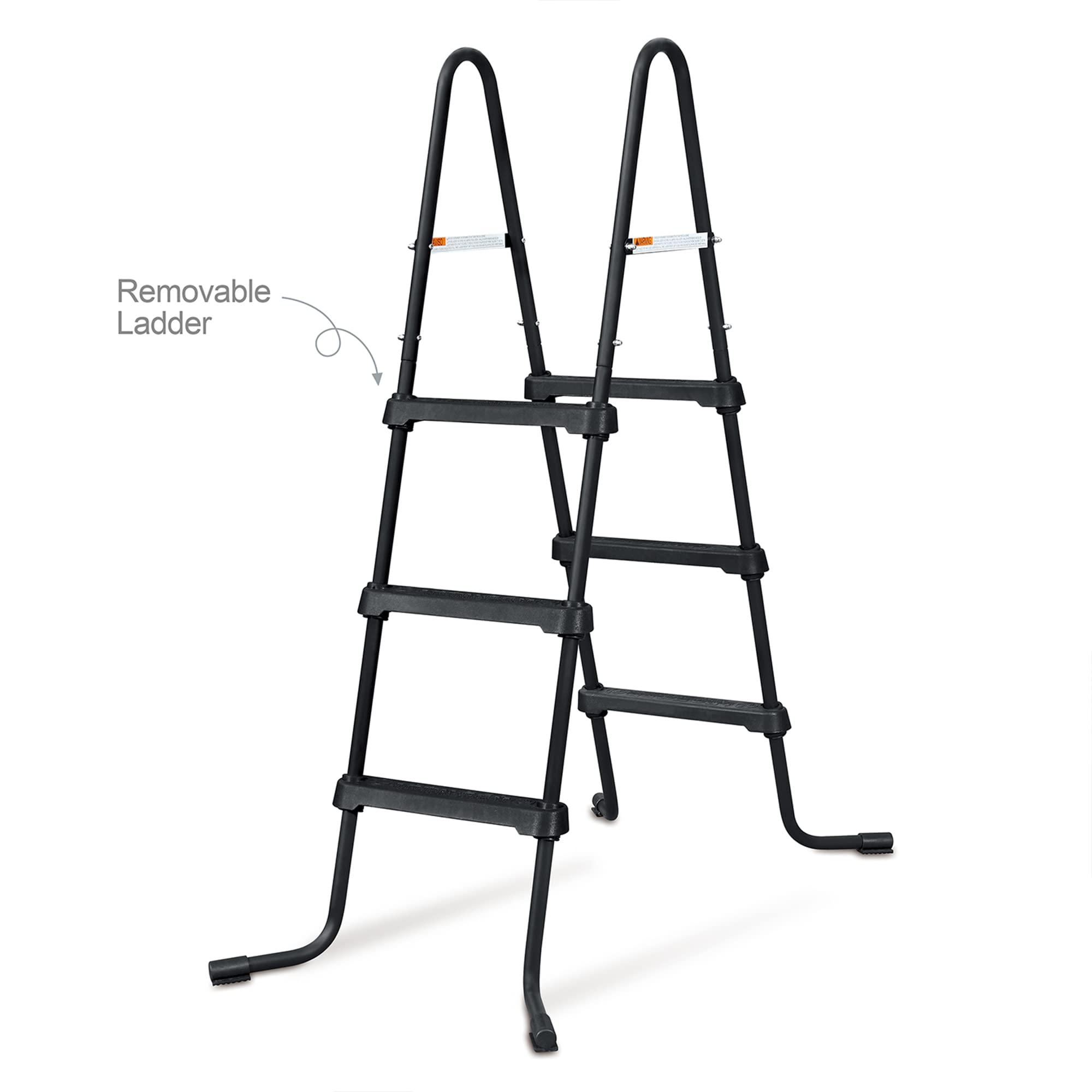 Funsicle SureStep 36 Inch 3-Step Lightweight Plastic Above Ground Pool Ladder with QuickSet 10' x 30