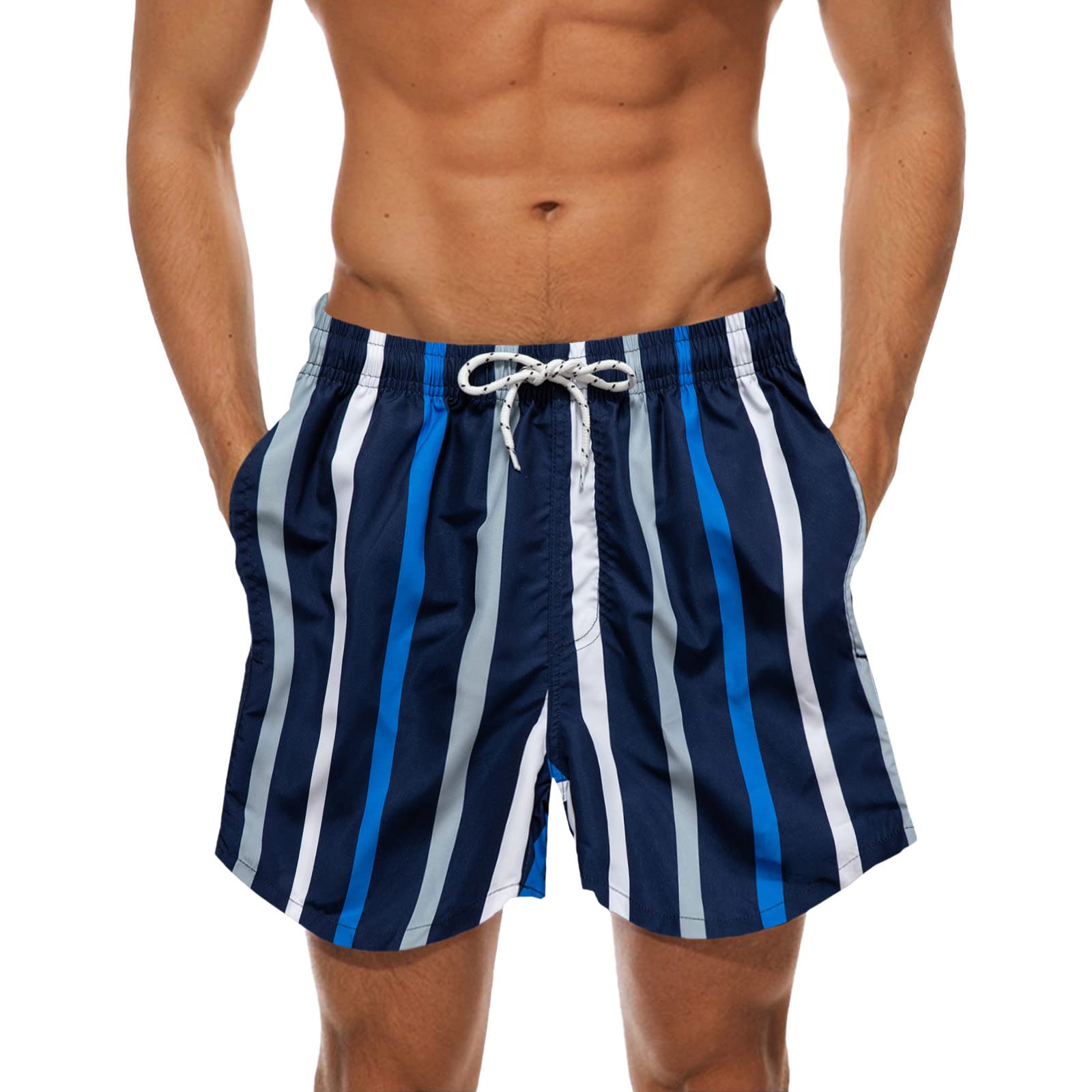 **XXBR Men's Quick Dry Swim Trunks - Funny Hawaiian Beach Shorts with Mesh Lining, Drawstring & Pocket - Perfect for Swimming, Surfing, and Summer Vacations**