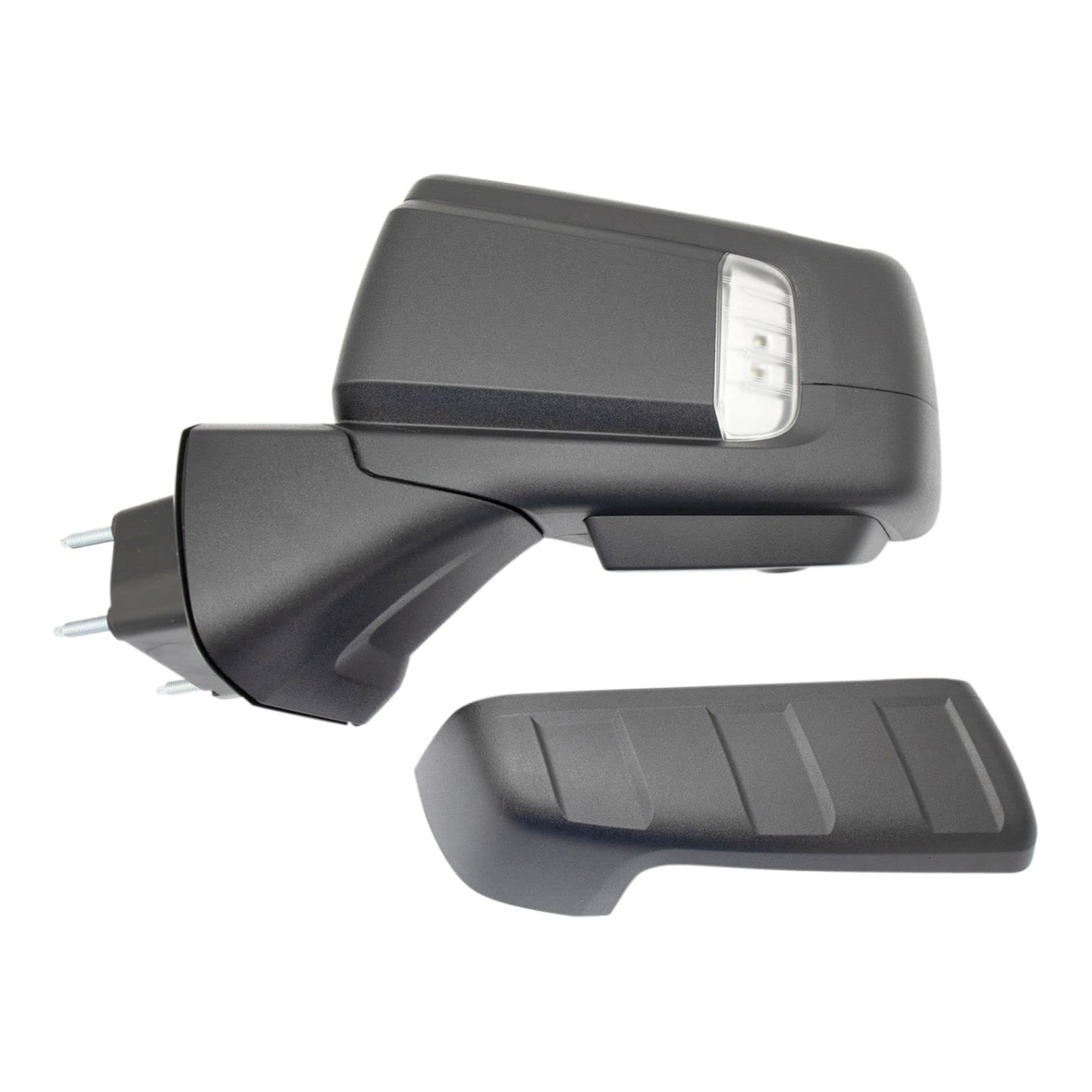 Power Folding Left Side Mirror with Spotter Mirror - Compatible with 2019-2020 GMC Sierra 1500 - Easy Installation & Enhanced Visibility for Safe Driving