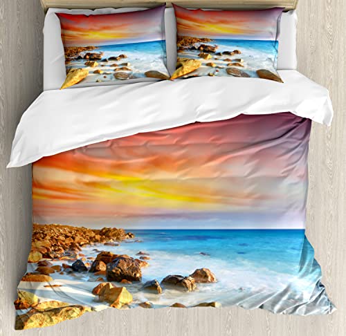 Dark Coral Pale Blue