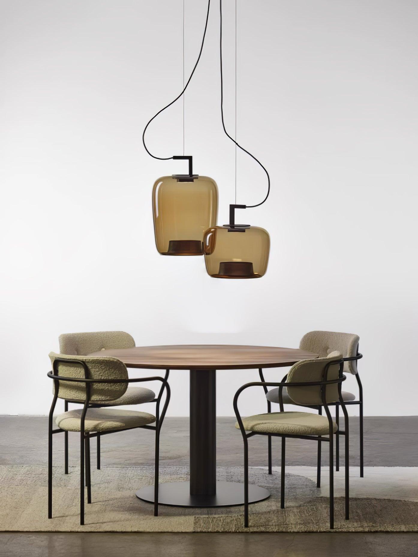 Modern Double Pendant Lamp - Adjustable Hanging Light Fixture for Kitchen Island, Dining Room, and Living Room Decor