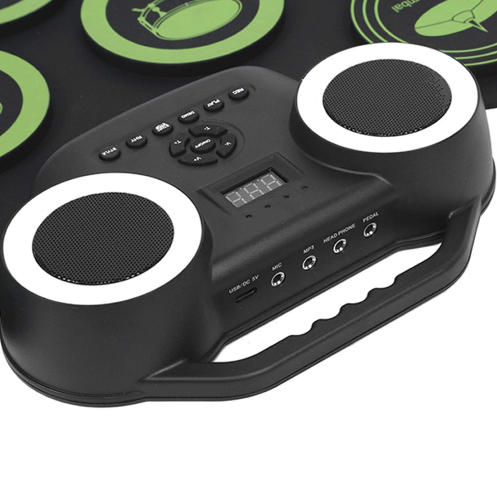 Qinlorgo Electric Drum Set for Kids - Compact & Stable Performance, Portable Electronic Drum Kit for Home & Outdoor Play - Perfect for Birthday Gifts, Music Practice & Family Entertainment