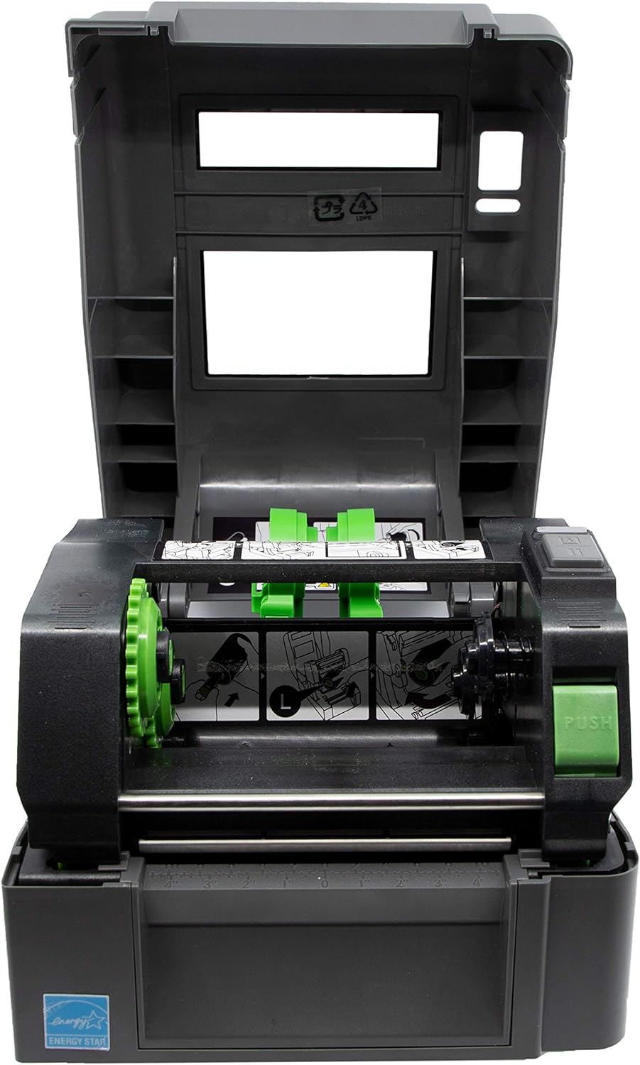 Brother TD 4520TN 4-Inch Thermal Transfer Desktop Barcode & Label Printer - 300 dpi, 5 IPS, USB 2.0, Serial & Ethernet LAN - Ideal for Warehouse, Retail & Shipping Labels - Durable Long-Term Barcode Printing Solution