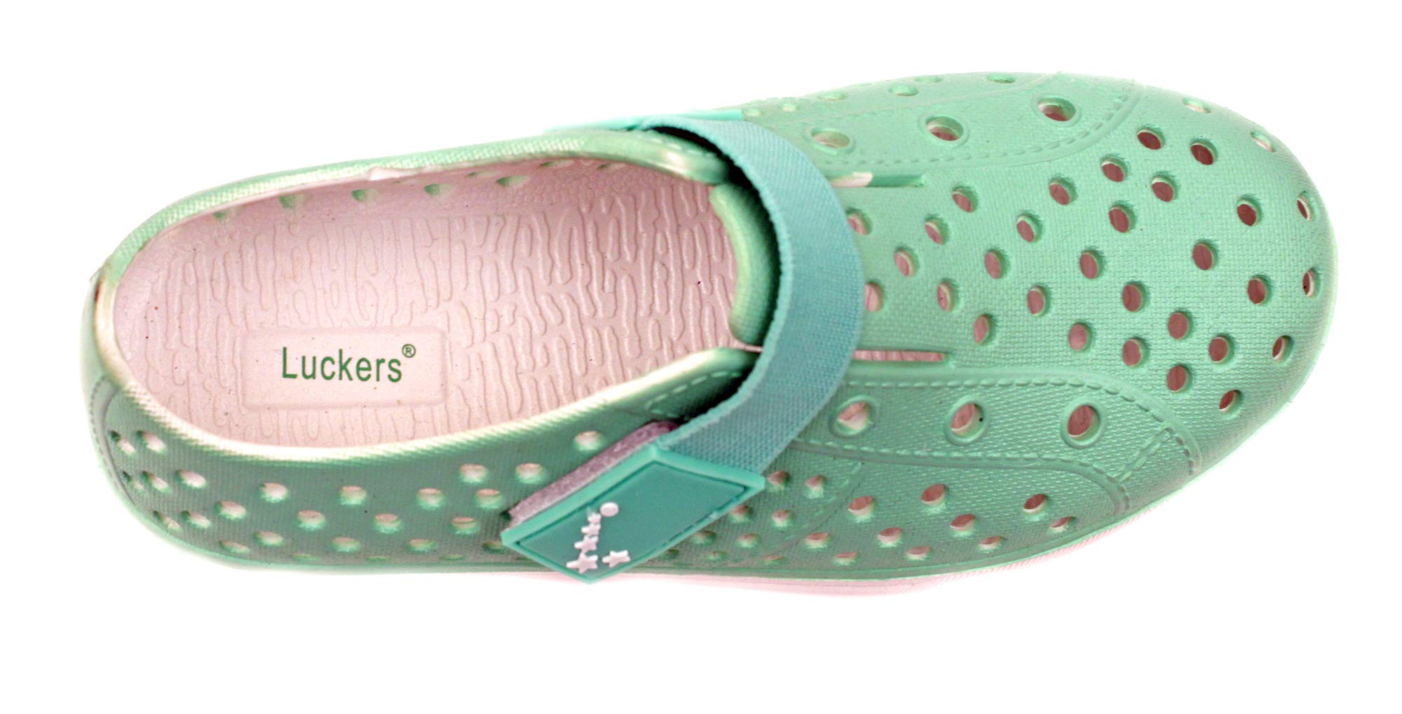 Luckers Girls Water Shoes - Quick Dry Slip-On Sneakers for Beach, Pool & Outdoor Activities - Non-Slip Aqua Socks for Kids Swimming, Surfing & Water Sports