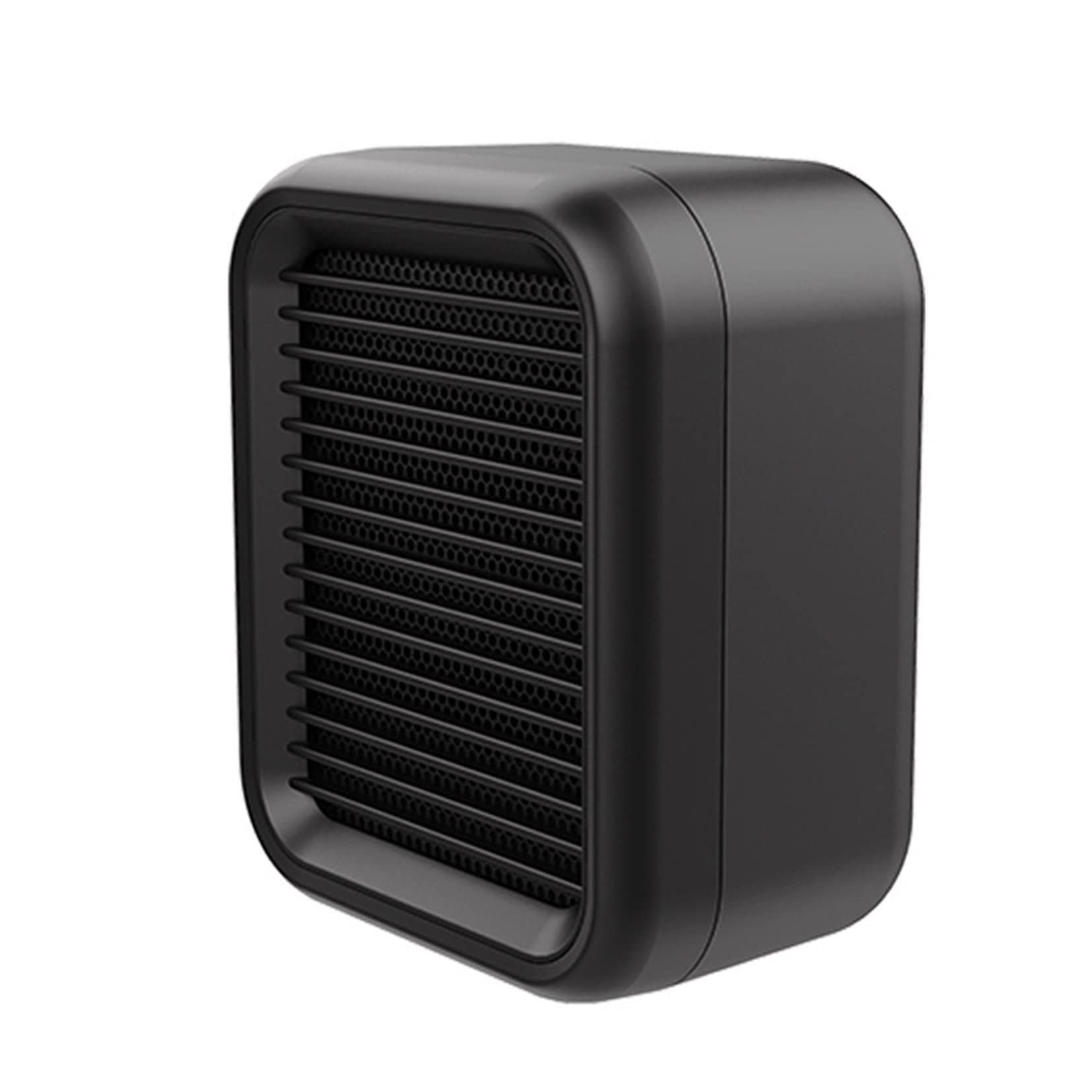 KUYUEOR Portable Electric Space Heater with Adjustable Thermostat - Ceramic Fan Heater with Overheating & Tip-Over Protection, 2 Heating Modes for Office, Bedroom, Home Use - Black (Ideal for Winter Warmth & Small Room Heating)