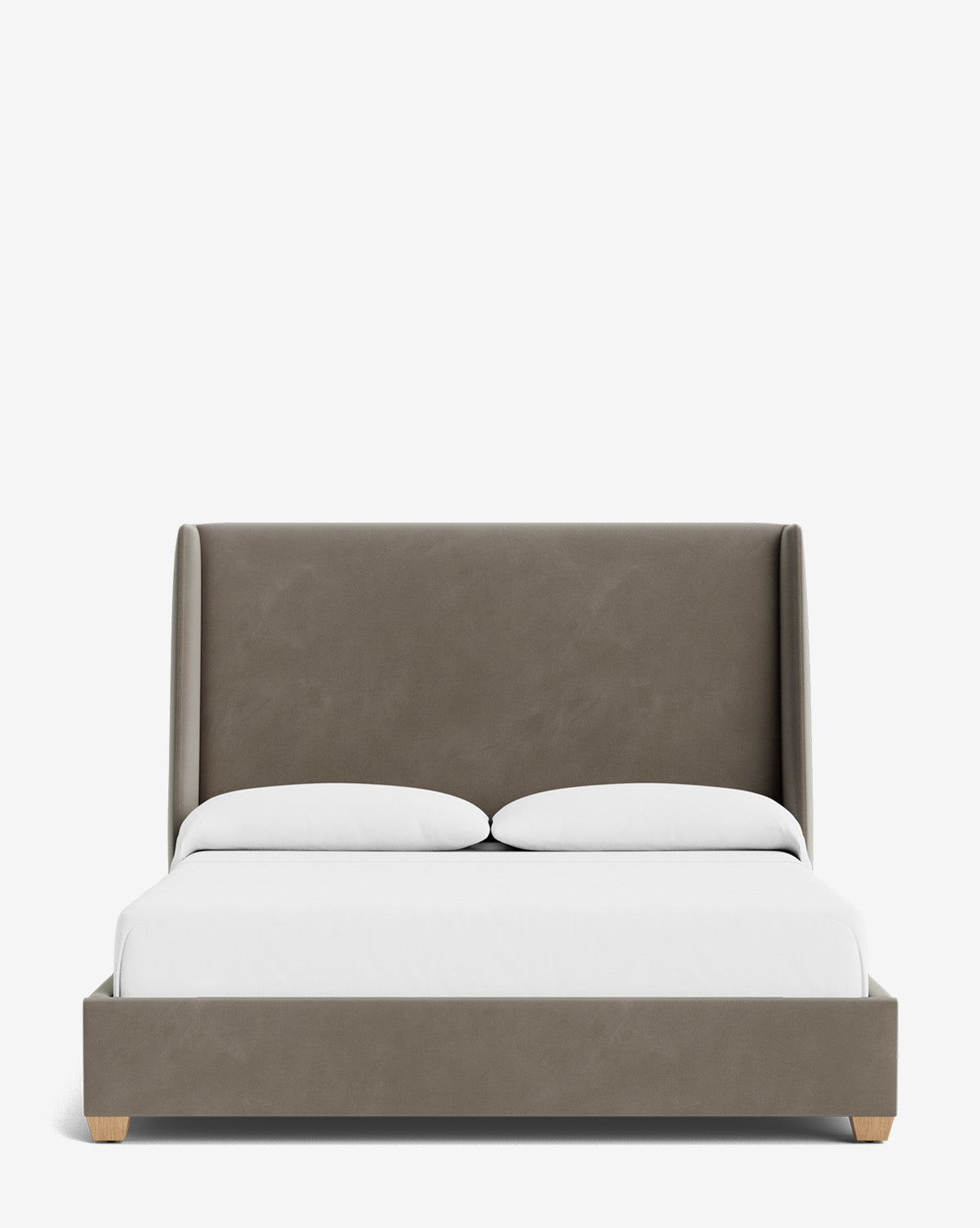 Walt Bed Tall Headboard - Queen Size Upholstered Bed Frame with Adjustable Height - Perfect for Modern Bedroom Decor & Small Spaces