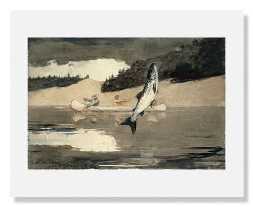 Winslow Homer Ouananiche Fishing Print - Vintage Artwork for Home & Office Decor | Perfect for Living Rooms, Bedrooms, and Gifts