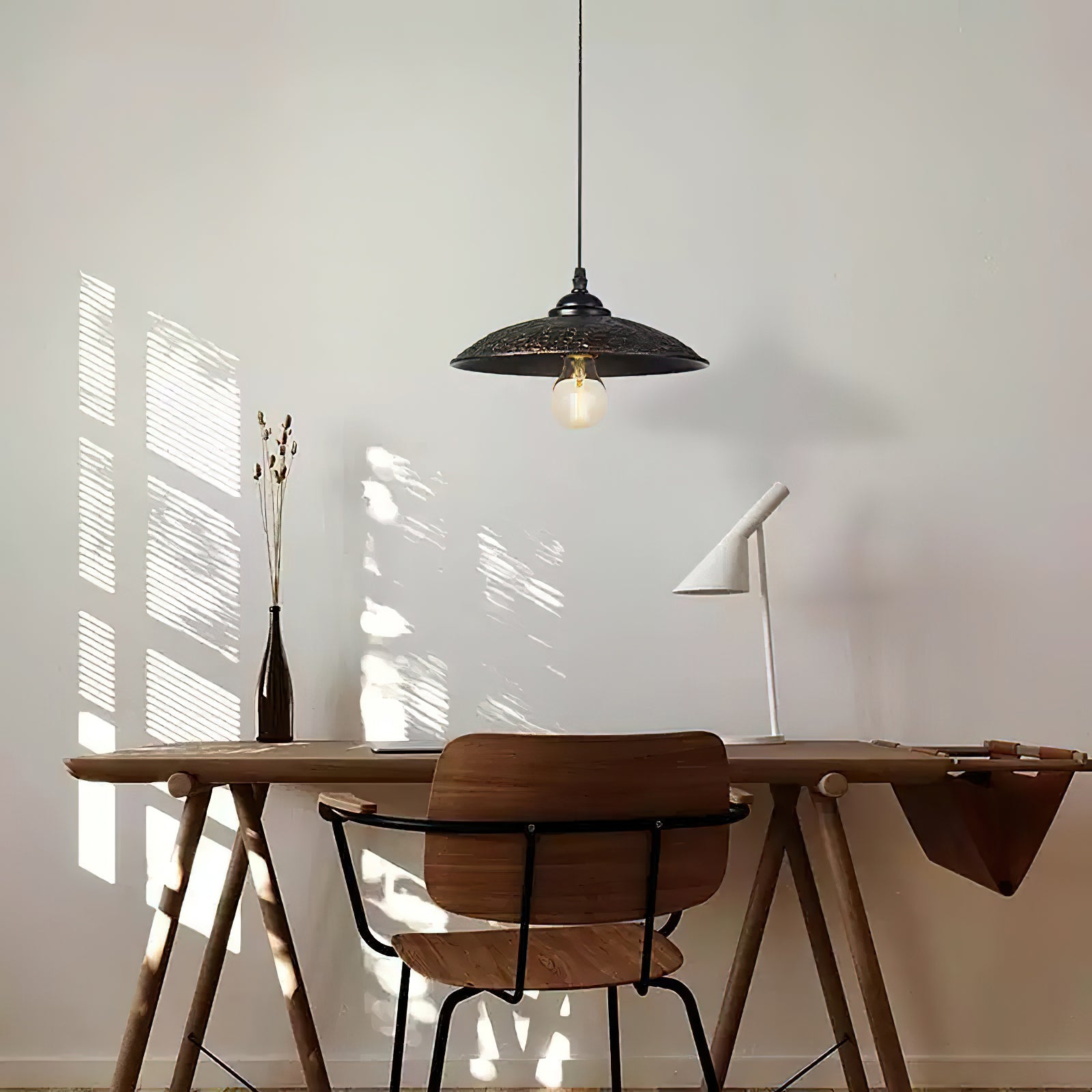 Modern Canopy Pendant Light - Adjustable Hanging Chandelier for Dining Room, Kitchen Island & Bedroom | Dimmable LED Fixture with Clear Glass Shade | Industrial & Farmhouse Ceiling Lighting Decor