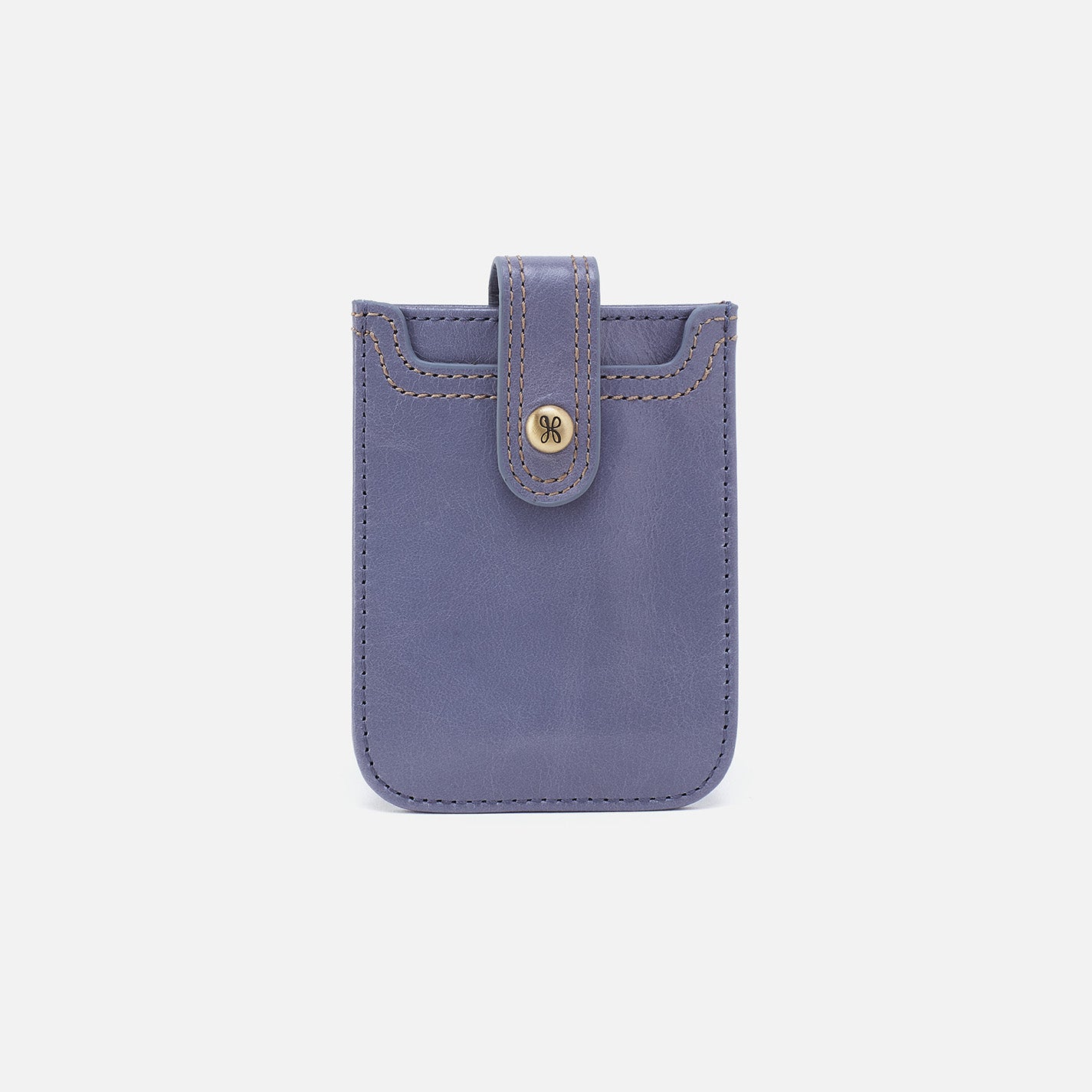 Premium Dunn Card Case in Polished Leather - Sky Blue | Slim RFID Blocking Wallet for Credit Cards & IDs | Perfect for Travel, Business & Everyday Use