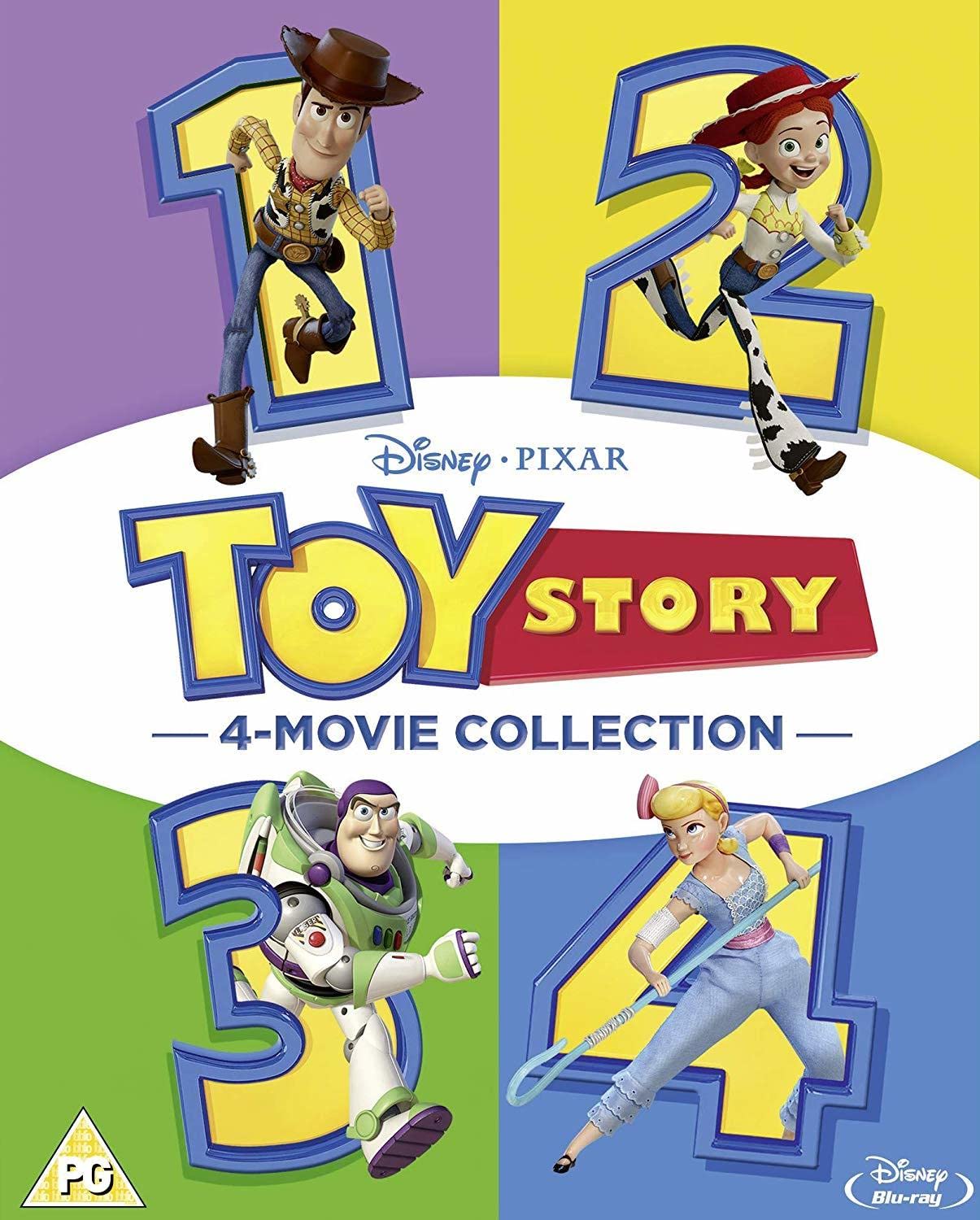 Toy Story 4-Movie Collection DVD Set - Woody, Buzz Lightyear & Friends - Family Friendly Animated Movies for Kids & Adults - Perfect for Movie Nights, Birthday Gifts & Disney Fans