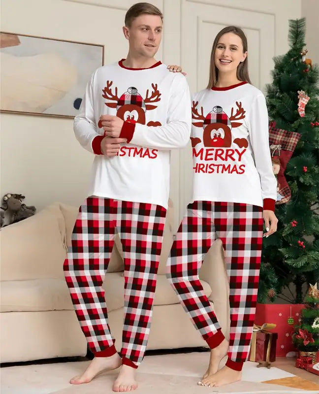 Christmas Family Matching Loungewear Pajamas Set - Cozy Holiday Sleepwear for Women, Men & Kids - Perfect for Family Photos, Christmas Morning & Festive Gatherings