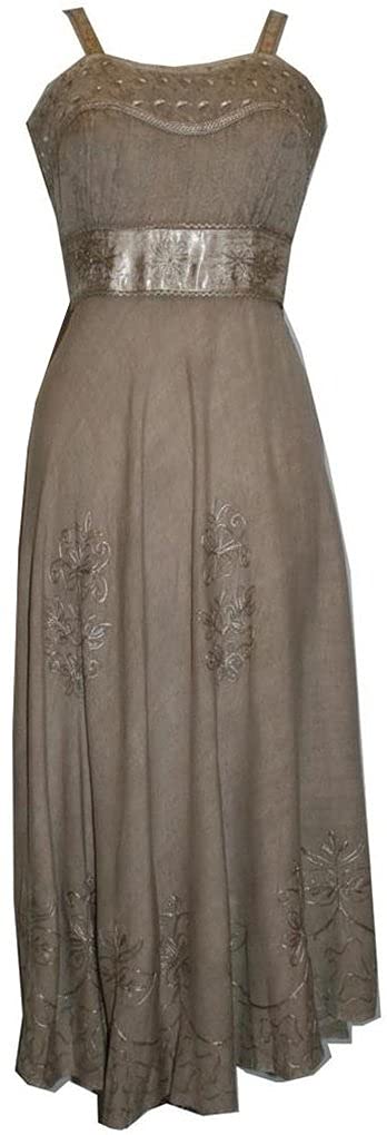 Agan Traders Women's Sleeveless Vintage Summer Dress - Empire Waist Renaissance Style for Spring & Summer 2025 | Perfect for Weddings, Parties & Boho Fashion