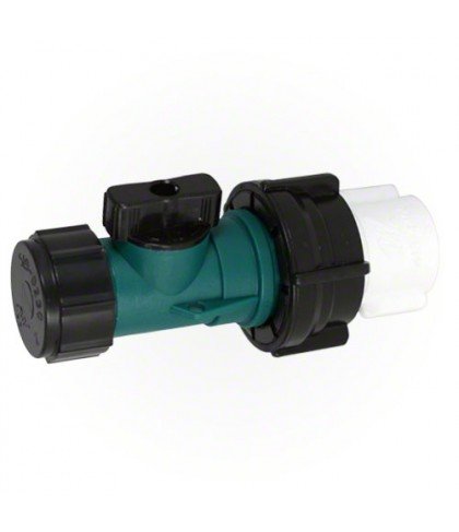 400-2060 Hose Pool and Spa Drain On-Off Filter Valve for Inground & Above Ground Pools - Heavy Duty PVC Construction for Water Flow Control and Maintenance