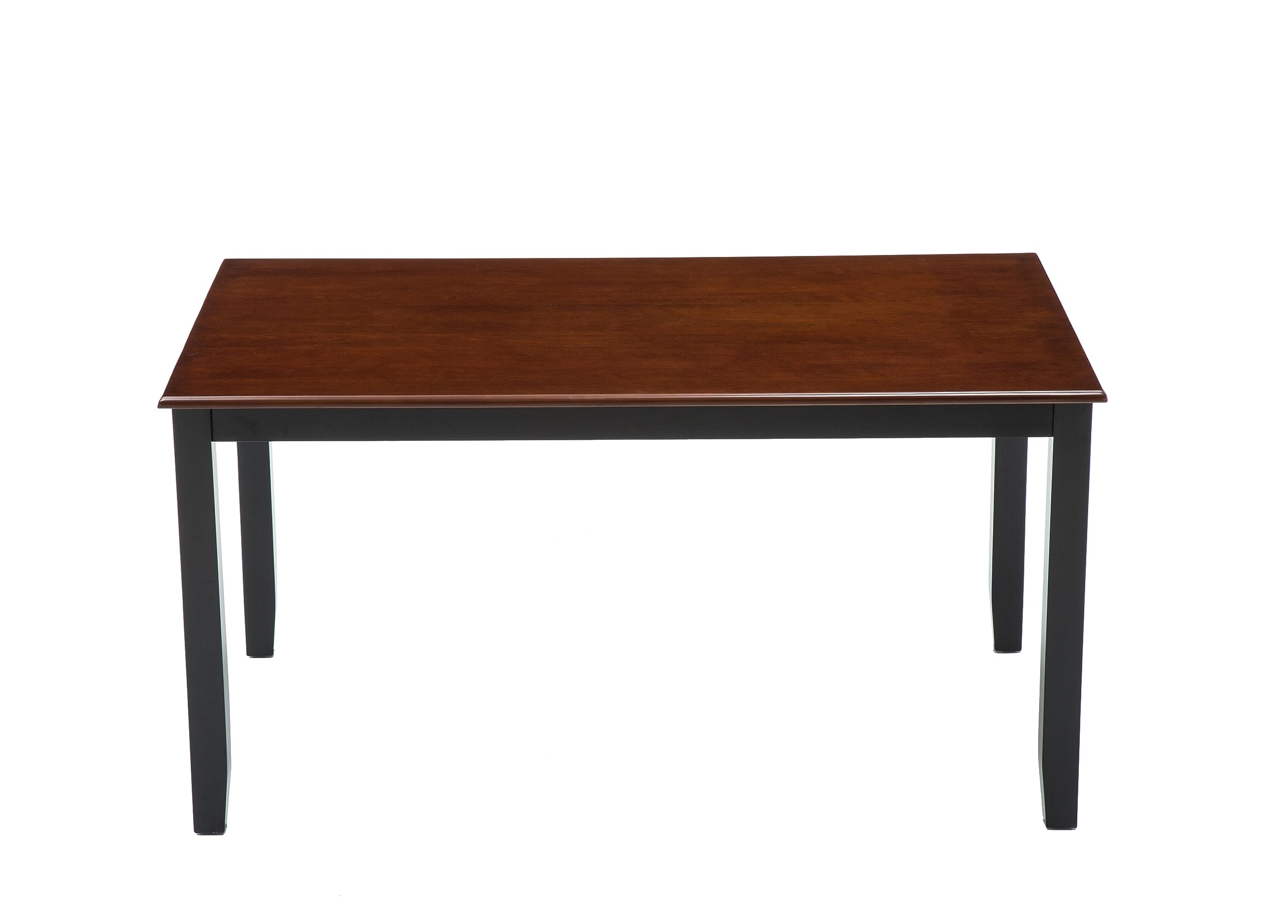 Boraam Bloomington Dining Table - 42 Inch Round Wooden Table in Black & Cherry Finish | Perfect for Kitchen, Dining Room, and Small Space Gatherings