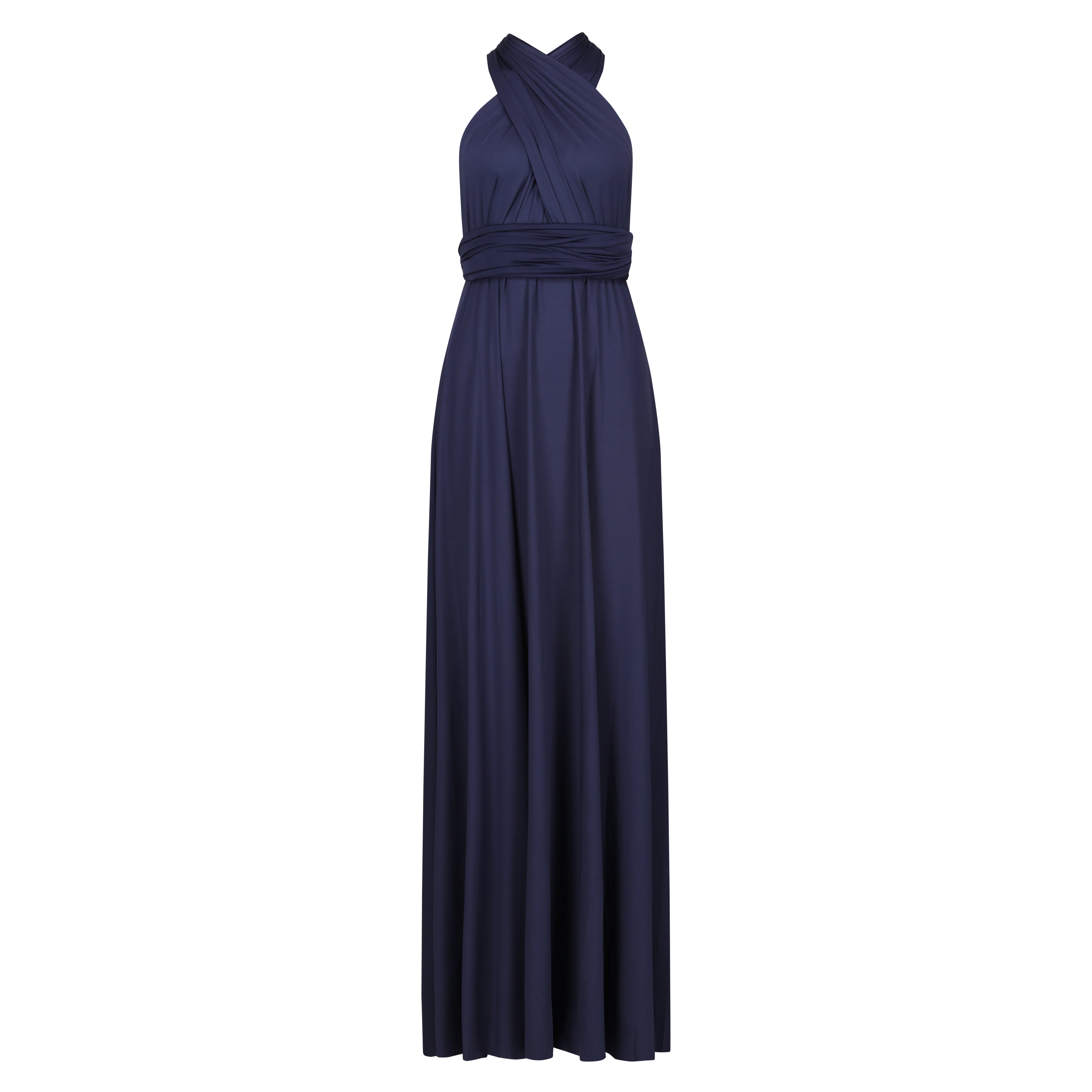 Classic Jersey Multiway Stretchy Comfortable Wrap Dress - Perfect for Casual Wear, Work, and Special Occasions