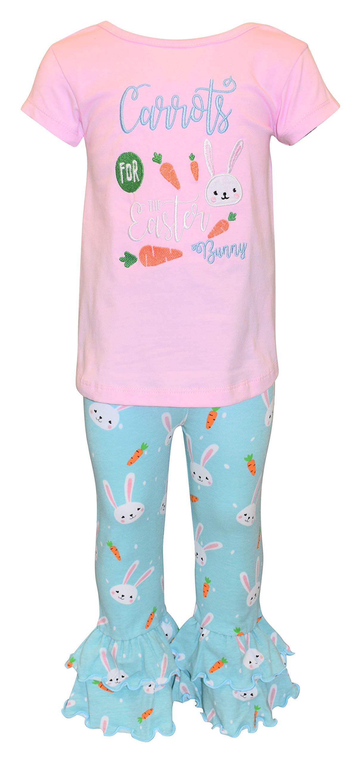 Girls 2-Piece Ruffle Leggings & Shirt Set - Toddler Outfit for Playtime