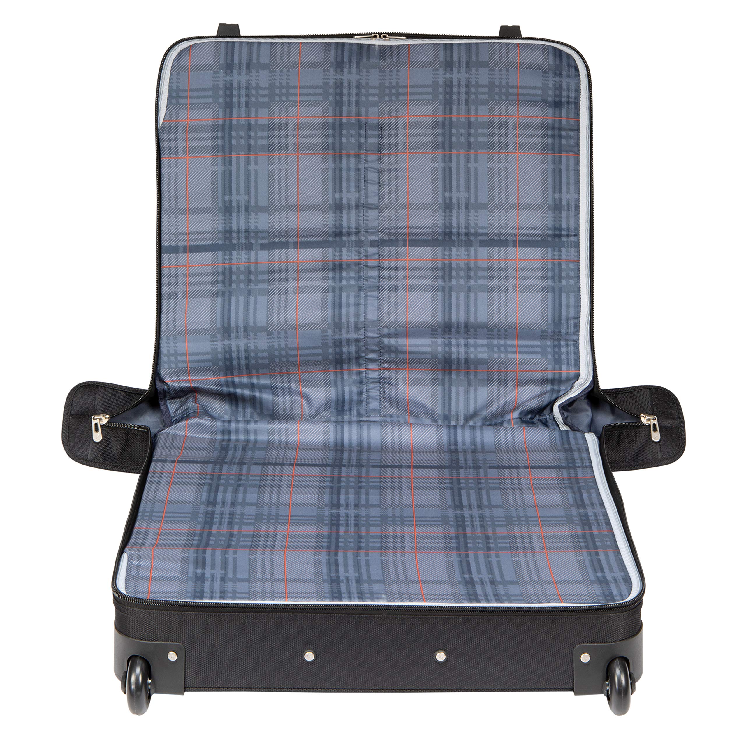 Skyway Sigma 6.0 Lightweight Luggage Collection - Black Rolling Garment Bag for Business Travel & Weekend Getaways | Durable Carry-On Suitcase with Smooth Wheels & Spacious Compartments