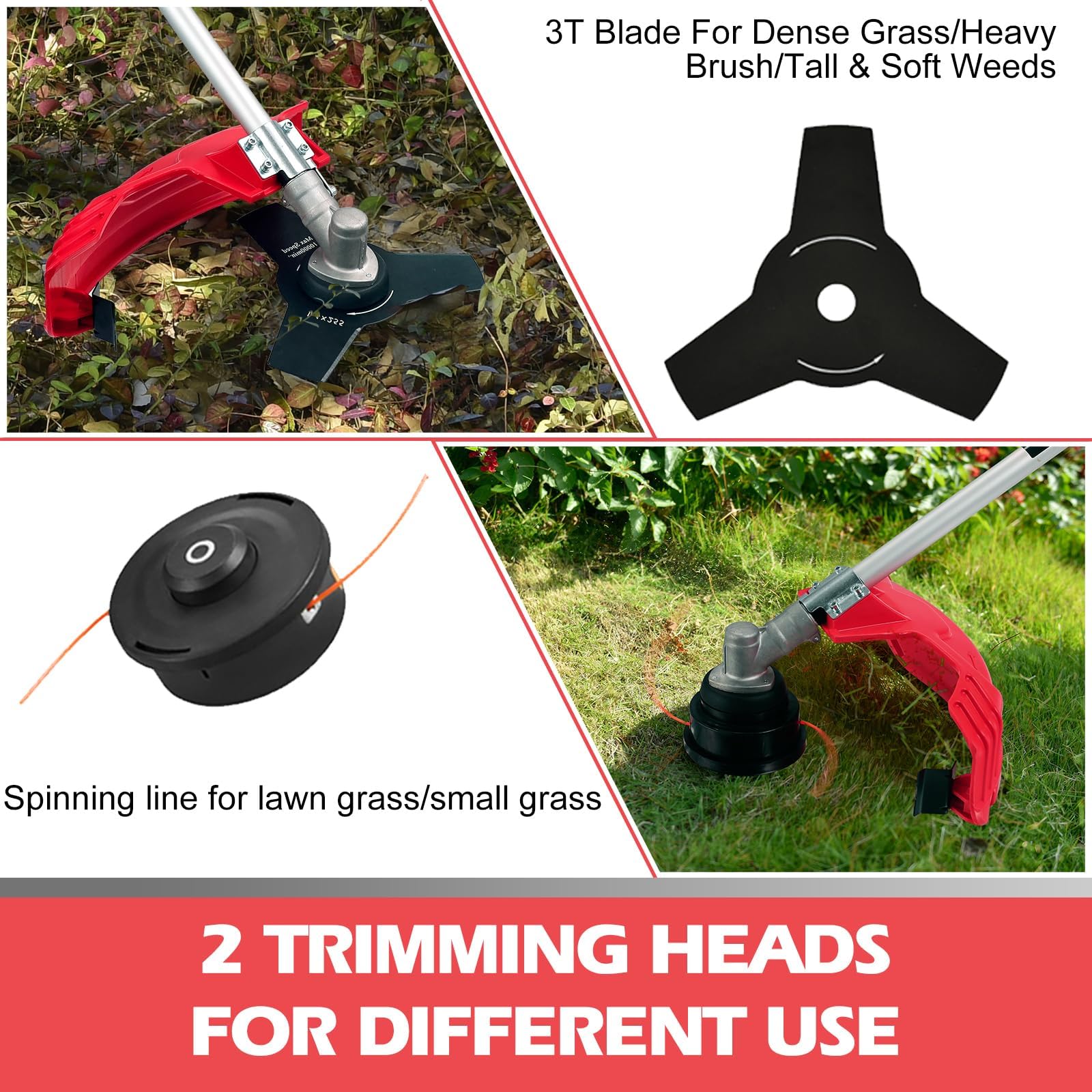 PowerSmart 37.7cc Gas Powered Weed Eater & String Trimmer - 16