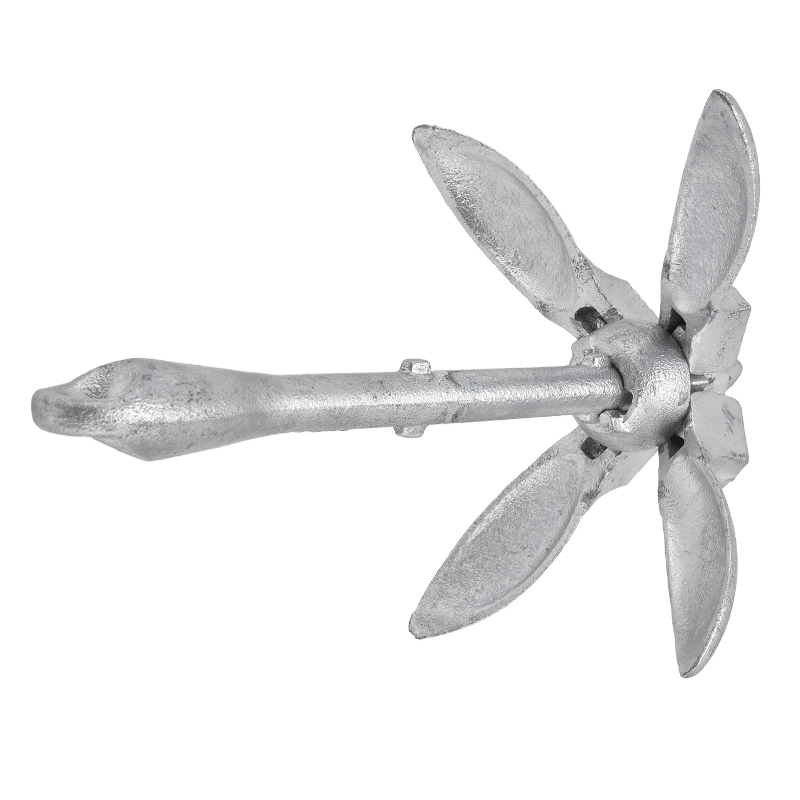 1.5kg Heavy Duty Folding Boat Anchor - Galvanized Carbon Steel Marine Anchor for Ships & Boats | Durable & Rustproof for Saltwater Fishing, Yachting & Water Sports