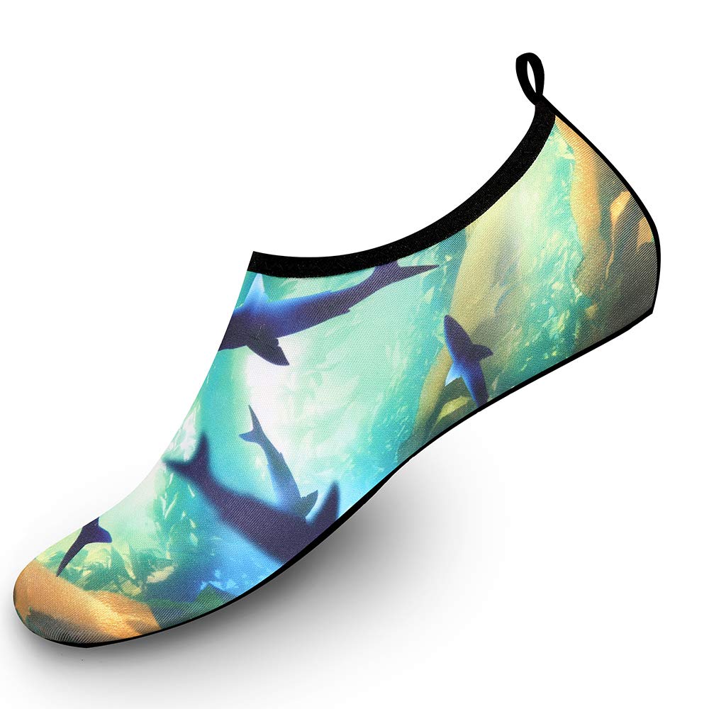 Women's Men's Kids Quick-Dry Water Shoes | Barefoot Aqua Socks for Swimming, Beach, Surfing & Water Sports | Lightweight Non-Slip Design