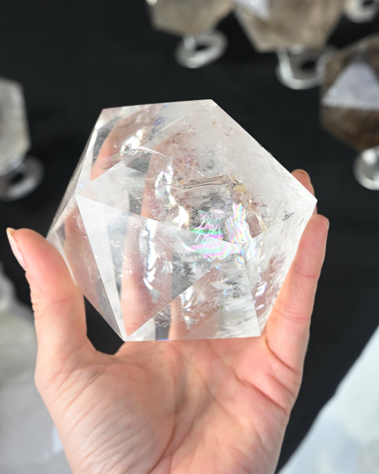 AA Geometric Quartz Crystal - 2lbs Natural Healing Stones for Meditation, Reiki & Home Decor | Bulk Wholesale for Spiritual Gifts & Energy Cleansing