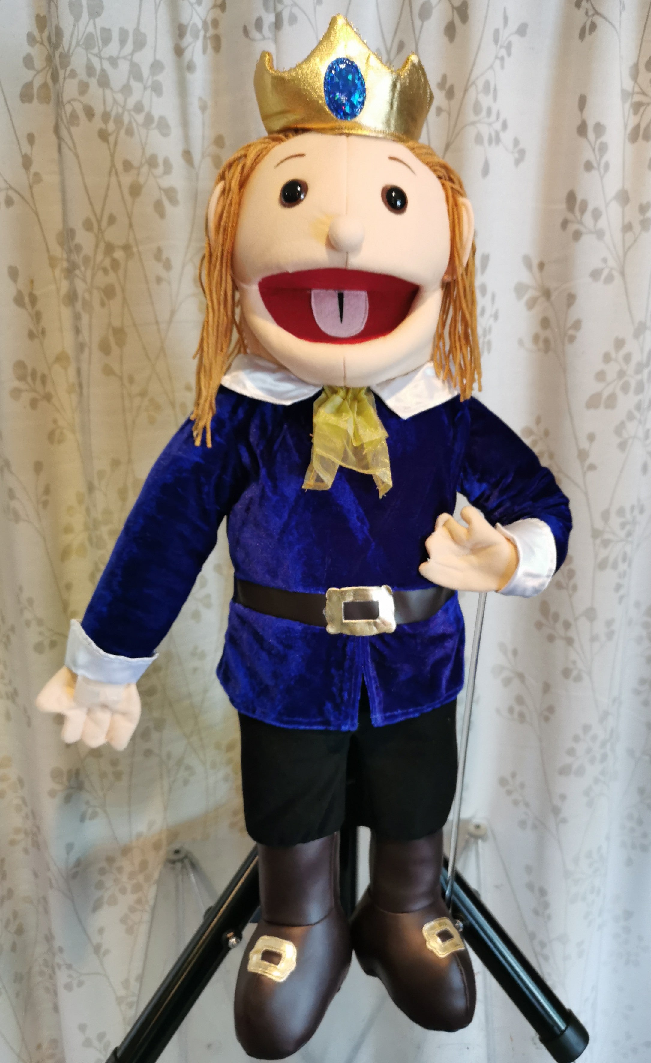King Jerrick Large 72cm Hand Puppet - Premium Plush Animal Puppet for Kids, Interactive Storytelling Toy (Code 81) | Perfect for Classroom Activities, Birthday Parties & Family Fun